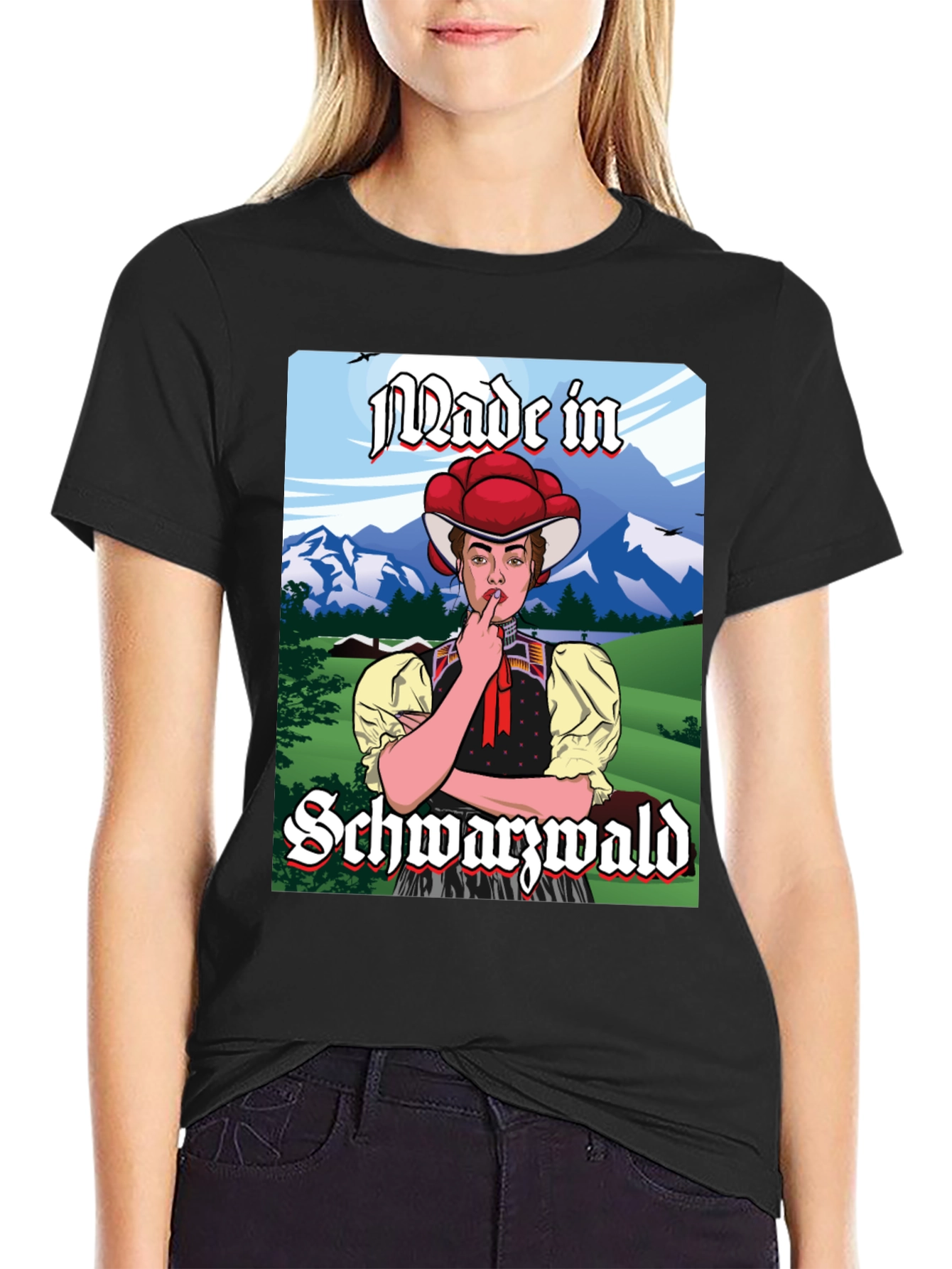 Made in Schwarzwald T-Shirt: Black Forest Souvenir Tee