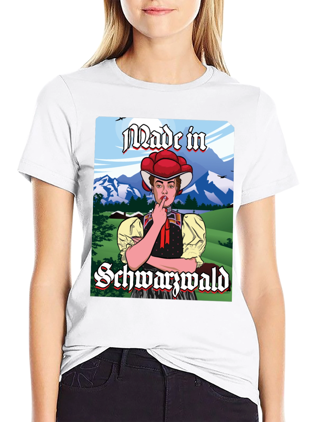 Made in Schwarzwald T-Shirt: Black Forest Souvenir Tee