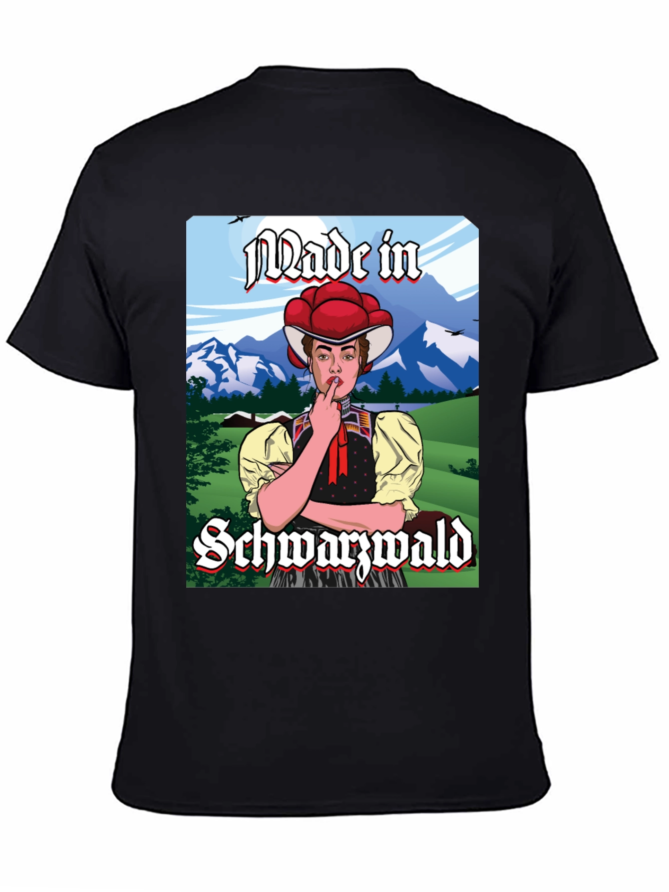 Made in Schwarzwald T-Shirt: Black Forest Souvenir Tee
