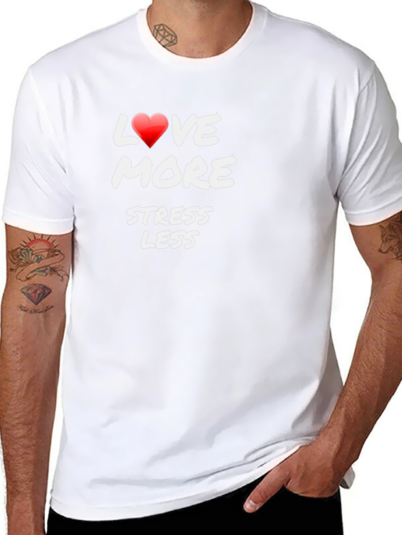 Love More Stress Less Graphic Tee