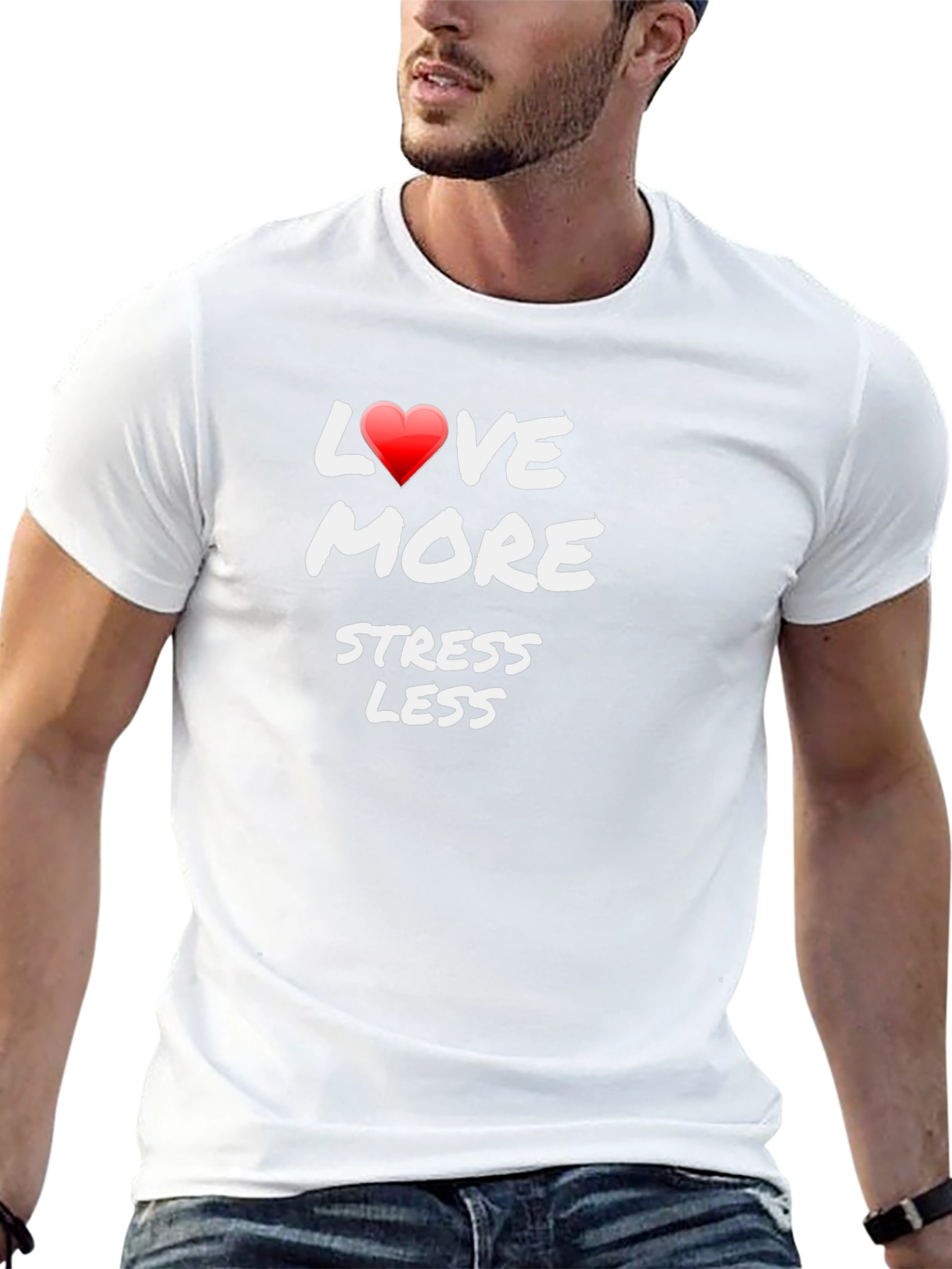 Love More Stress Less Graphic Tee