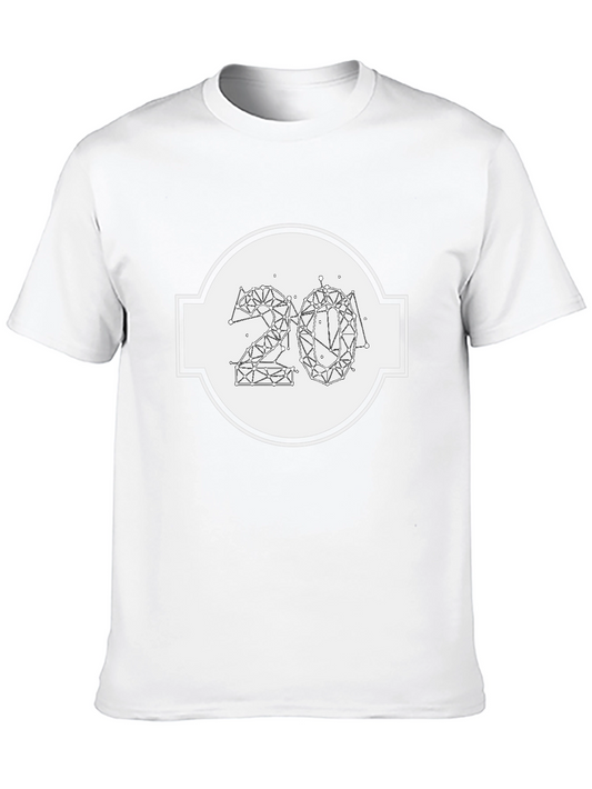 Geometric 2024 Graphic T-Shirt - Modern Minimalist Design
