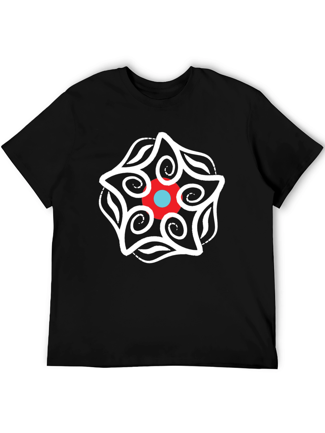 Unique Graphic Tee - Black