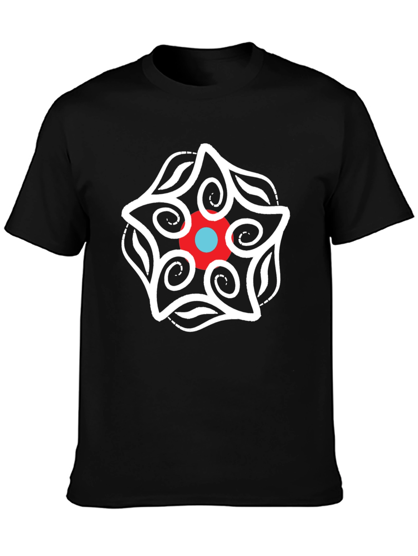 Unique Graphic Tee - Black