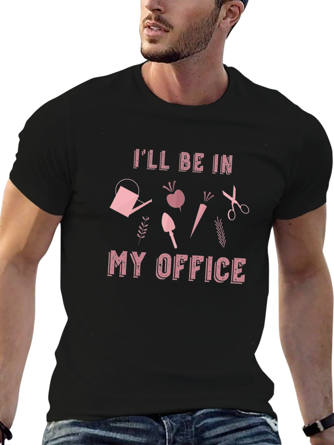 Gardeners Office T-Shirt - Black Cotton Tee