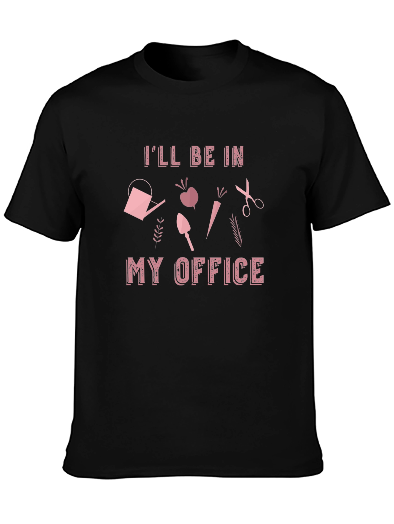 Gardeners Office T-Shirt - Black Cotton Tee