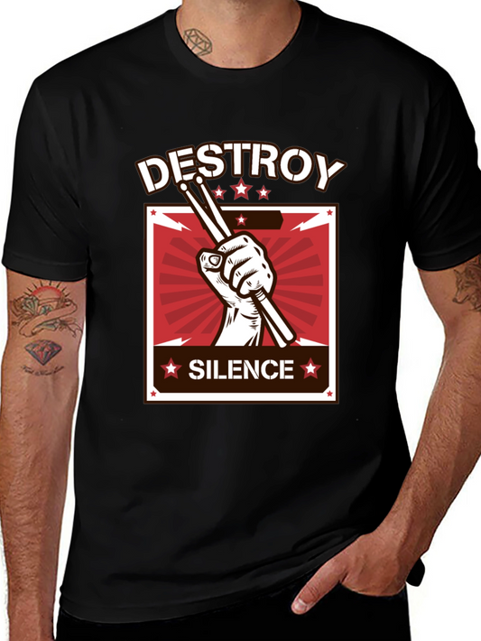 Destroy Silence Drummer T-Shirt