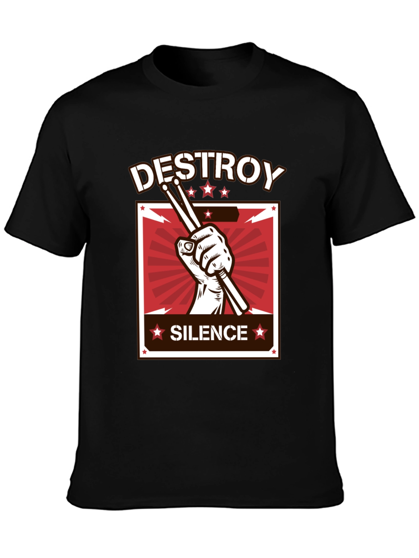 Destroy Silence Drummer T-Shirt