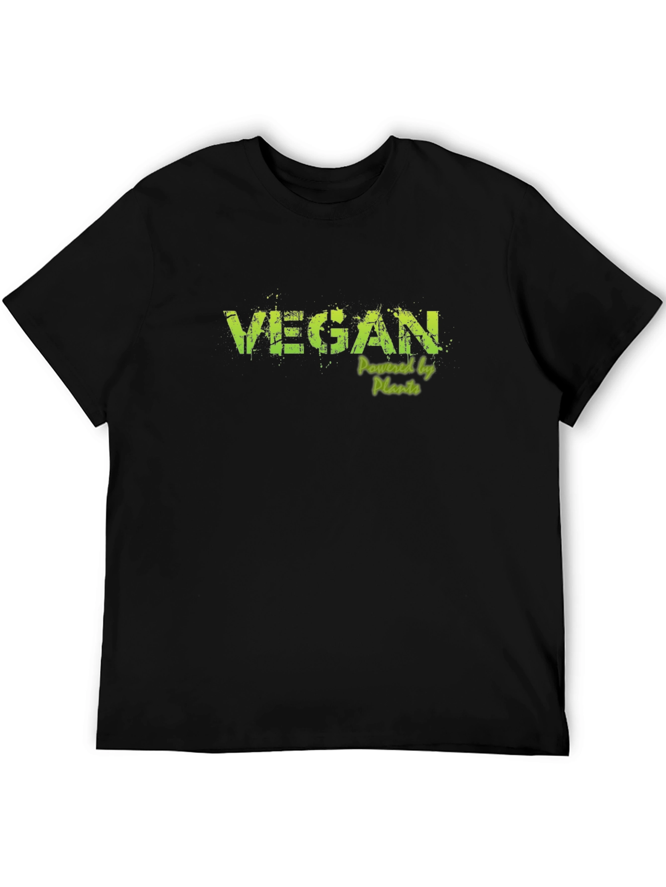 Vegan Powered by Plants Graphic Tee - Black