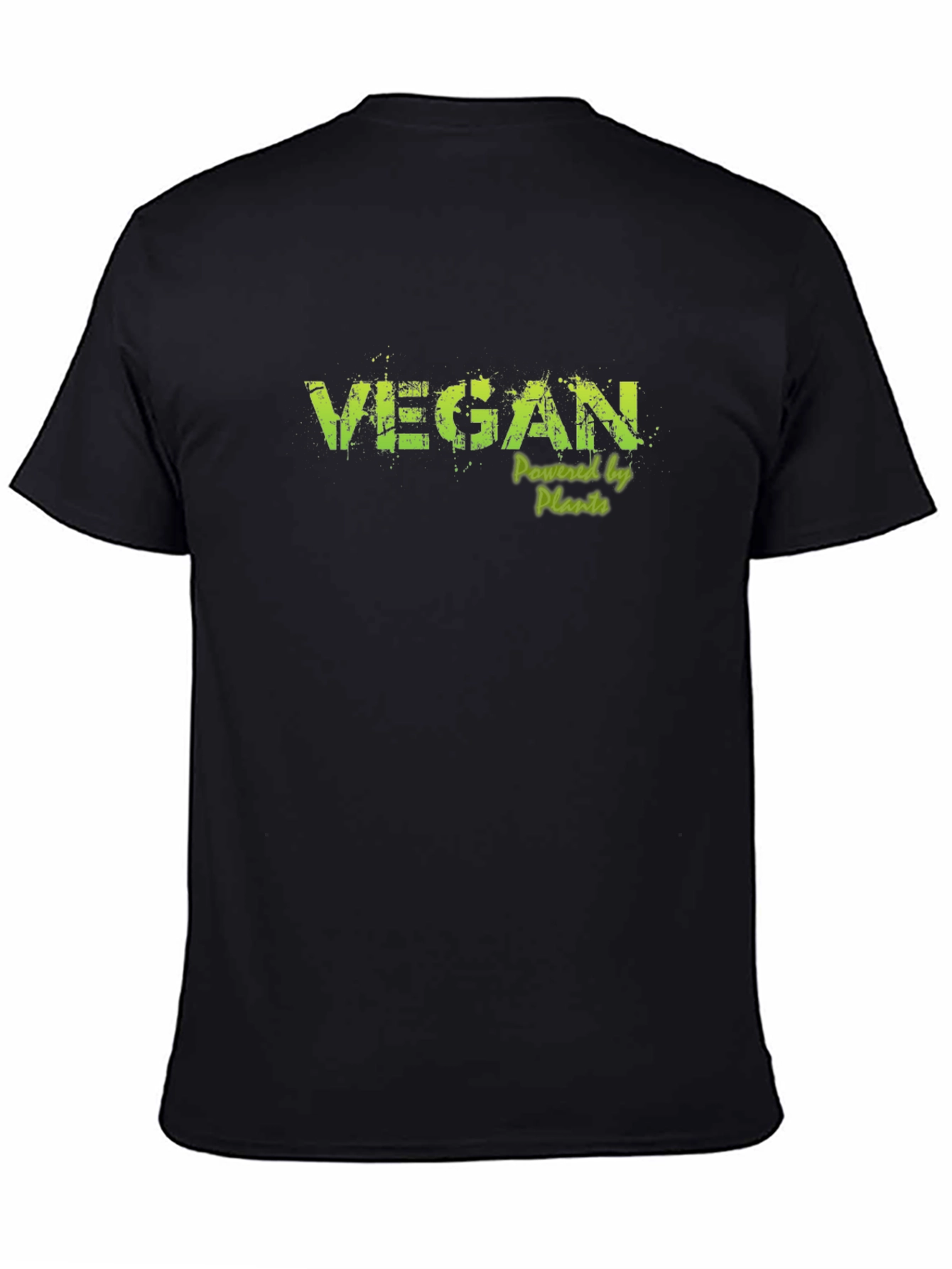 Vegan Powered by Plants Graphic Tee - Black