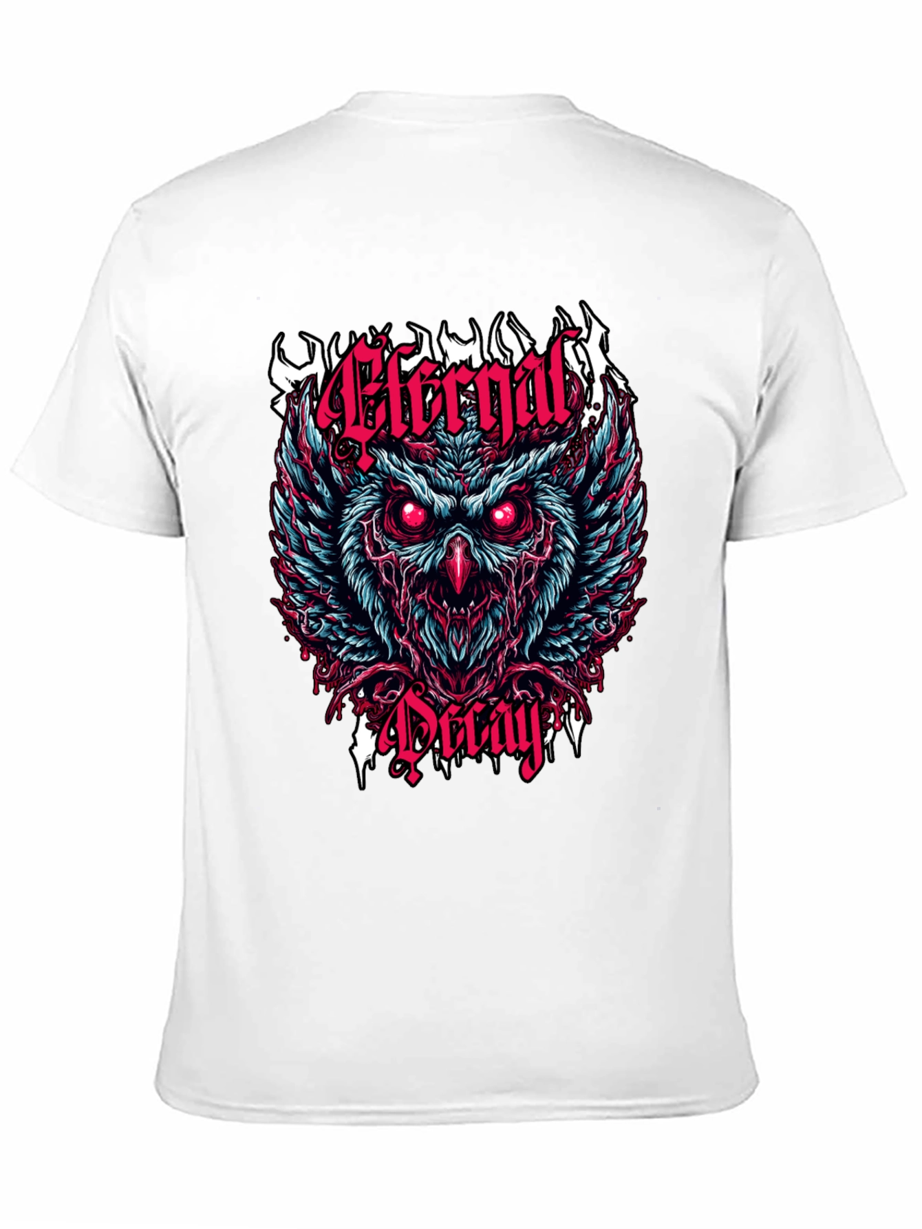 Eternal Decay Owl Graphic T-Shirt