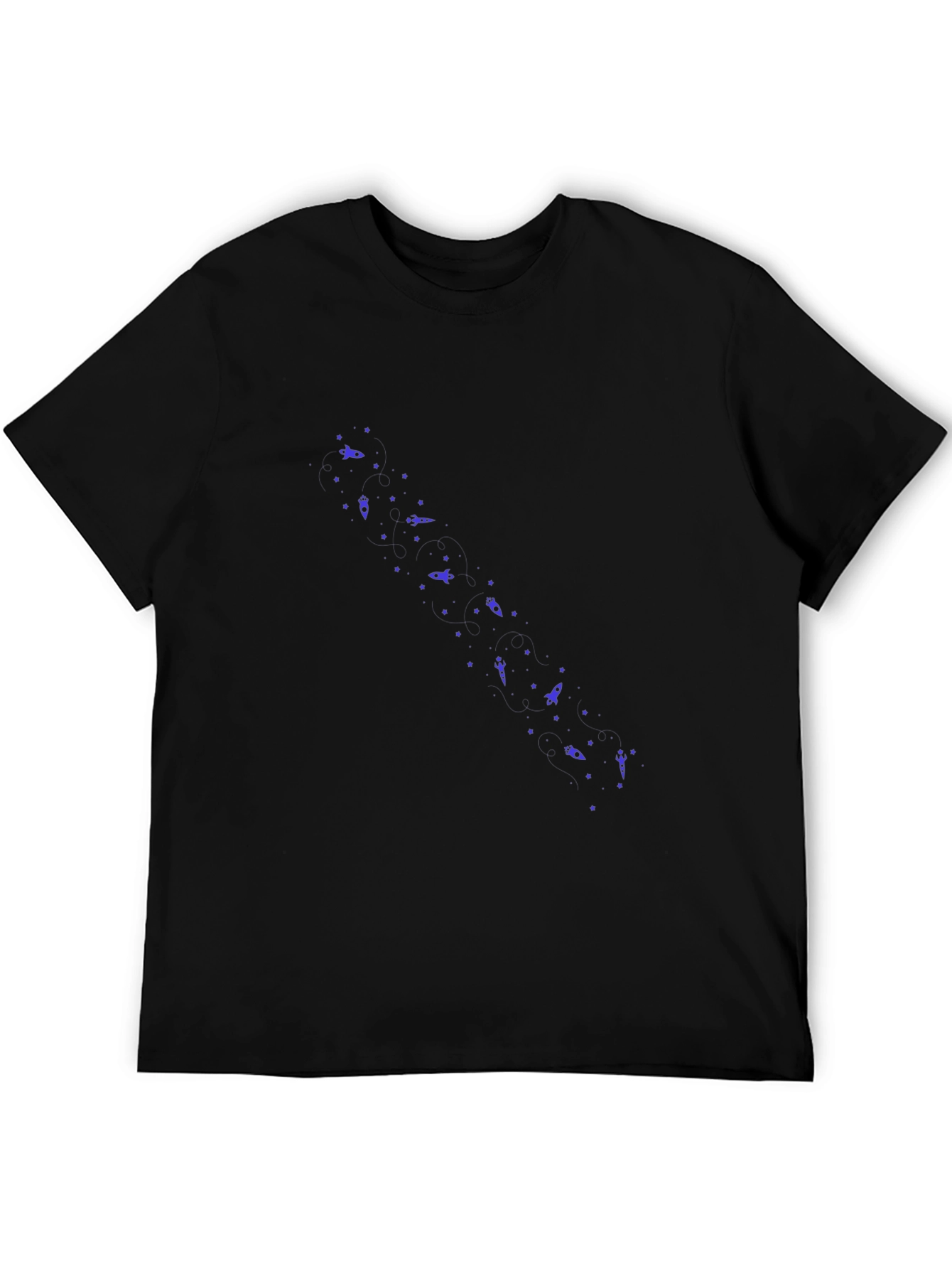 Black Rocket Ship T-Shirt