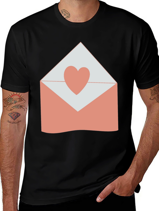 Heart Envelope Graphic T-Shirt - Love Letter Tee