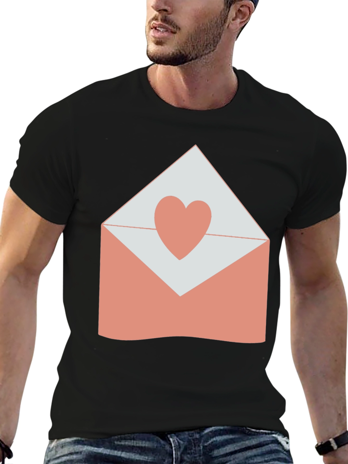 Heart Envelope Graphic T-Shirt - Love Letter Tee