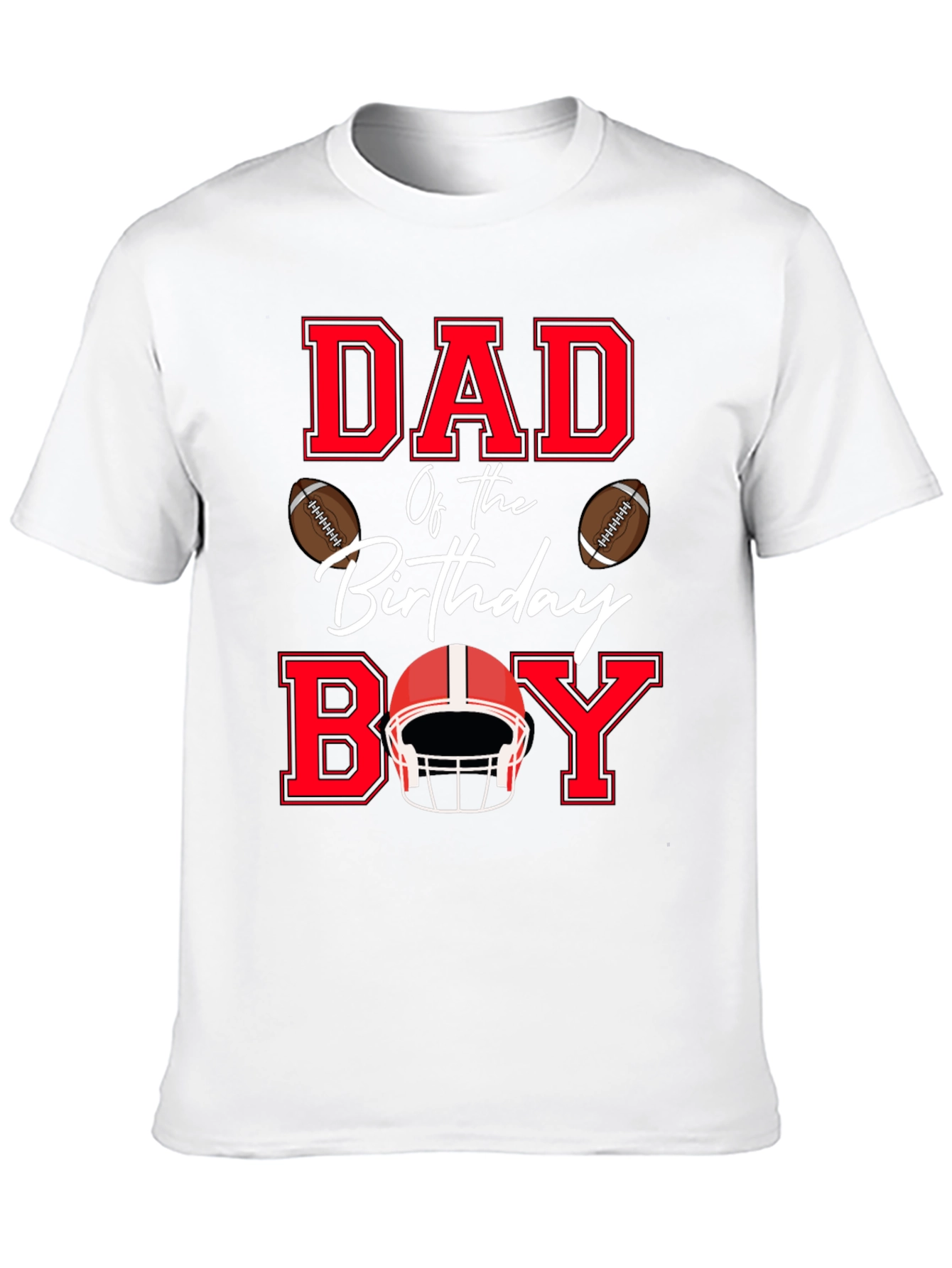Dad of the Birthday Boy Football T-Shirt