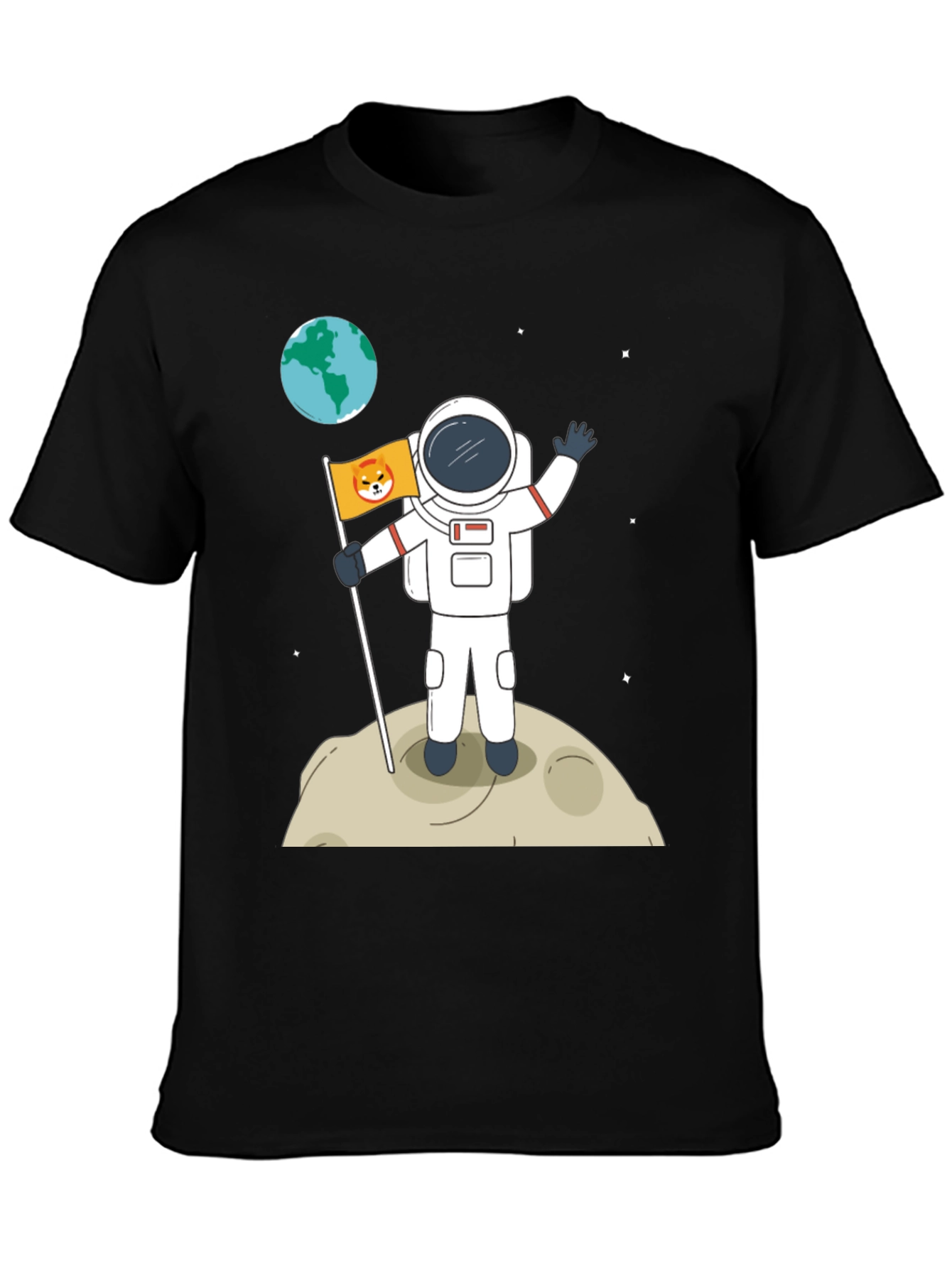 Astronaut Shiba Inu Dog T-Shirt