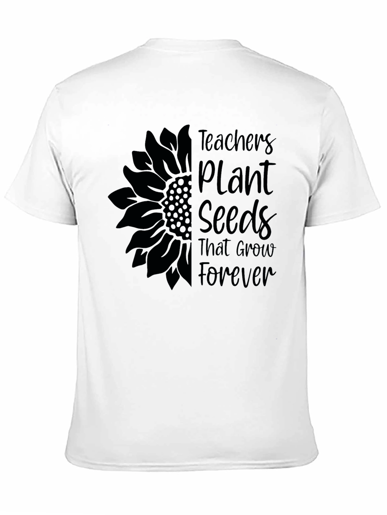 Teachers Plant Seeds Black Graphic Tee