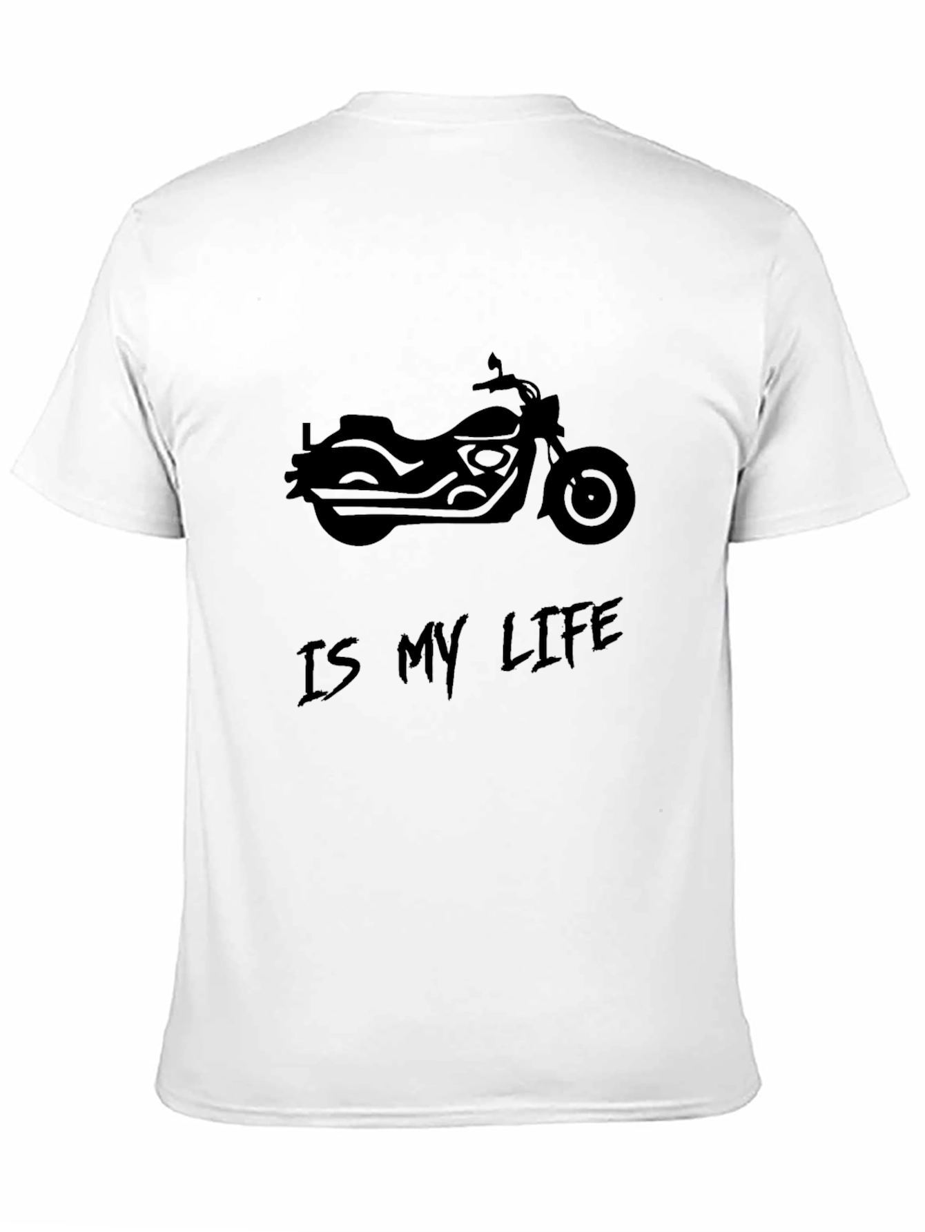 Motorcycle is My Life Mens Black T-Shirt