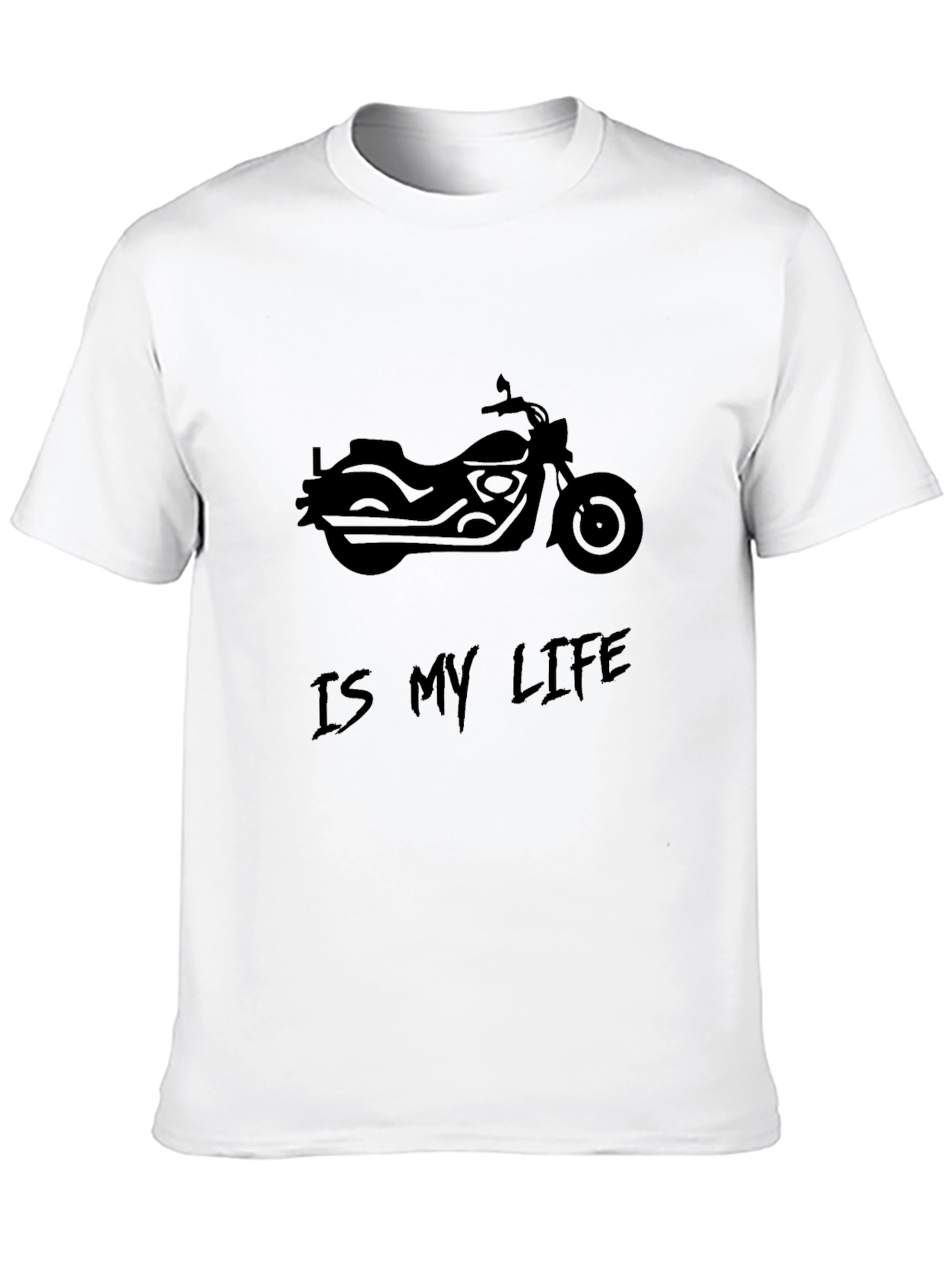 Motorcycle is My Life Mens Black T-Shirt