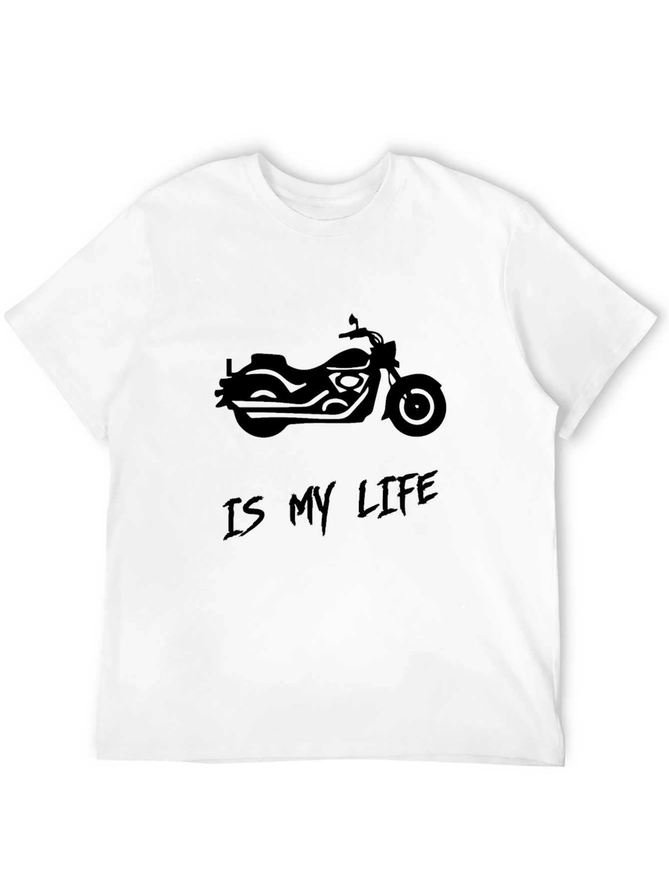 Motorcycle is My Life Mens Black T-Shirt