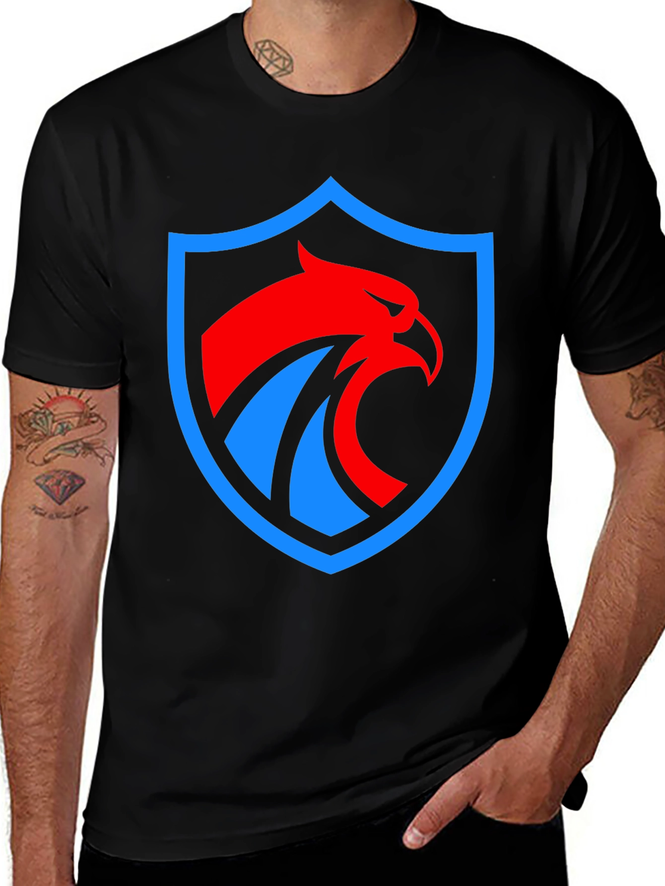 Eagle Crest Graphic Black T-Shirt