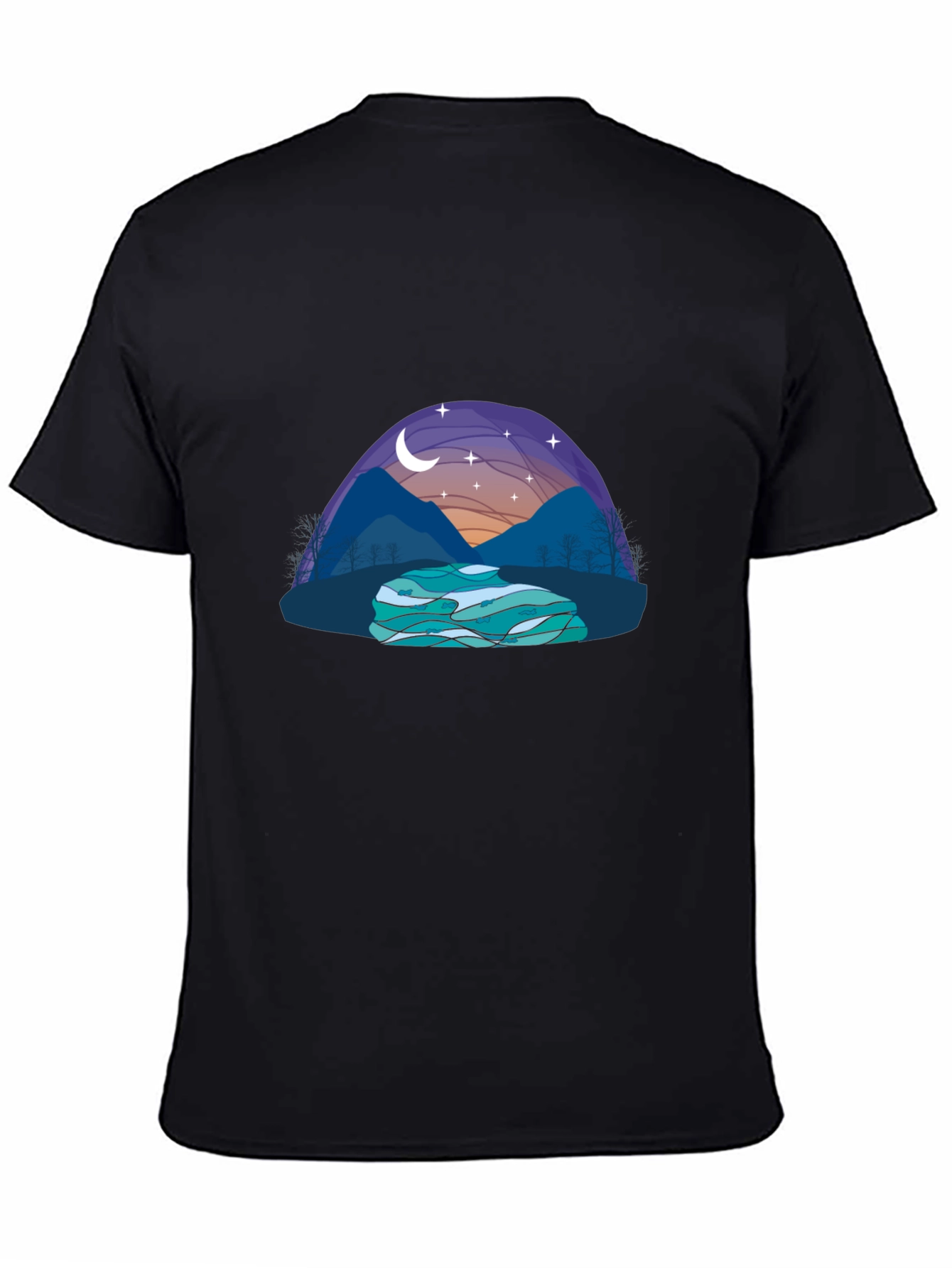 Nature Scene Graphic T-Shirt