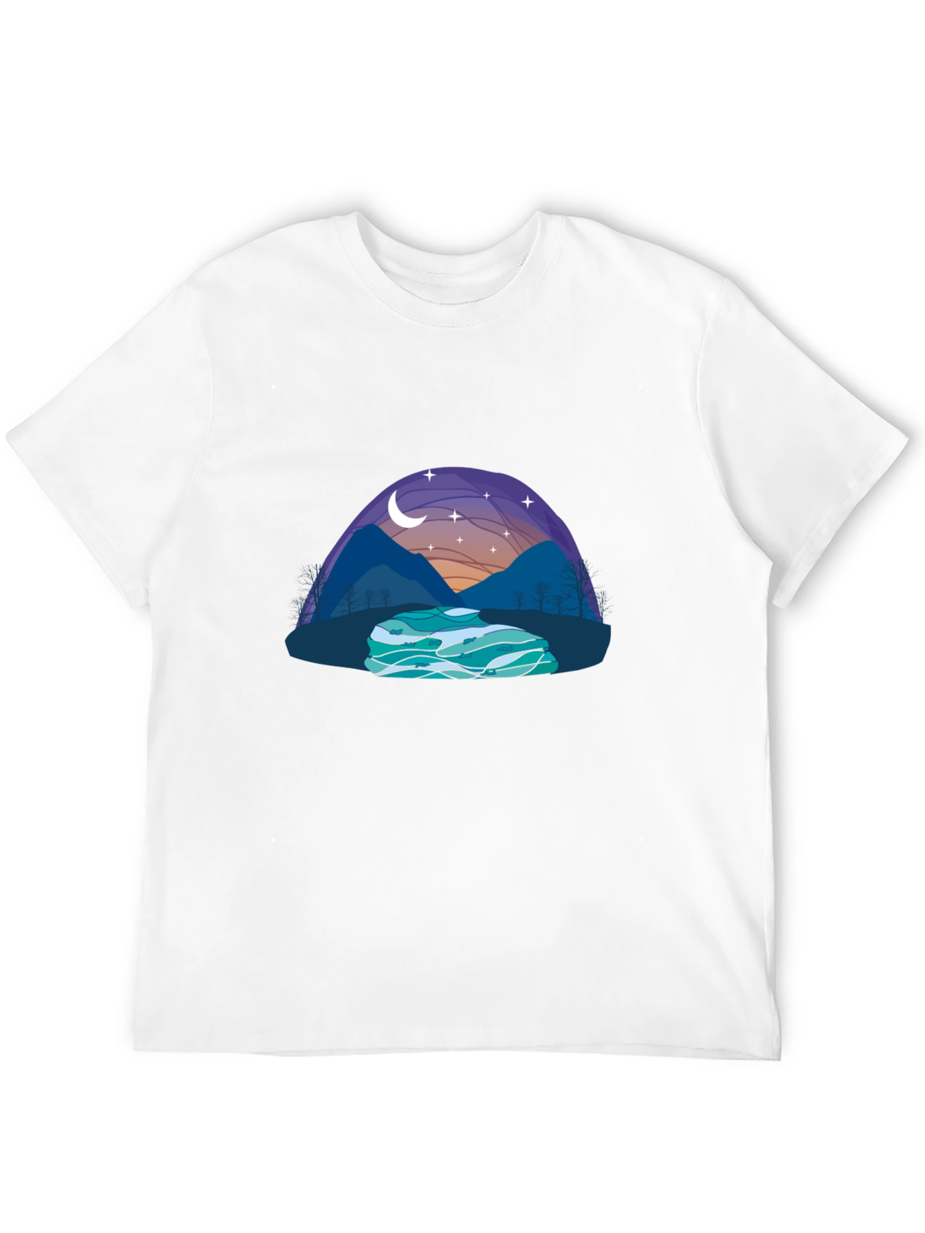 Nature Scene Graphic T-Shirt