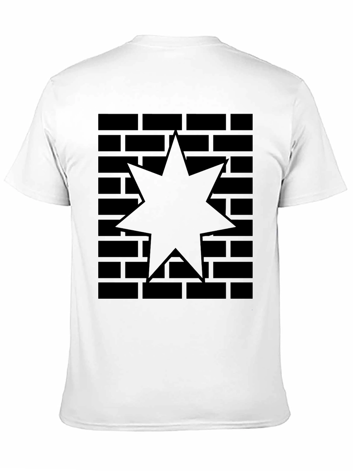 Brick Star Graphic Tee - Modern Black Shirt