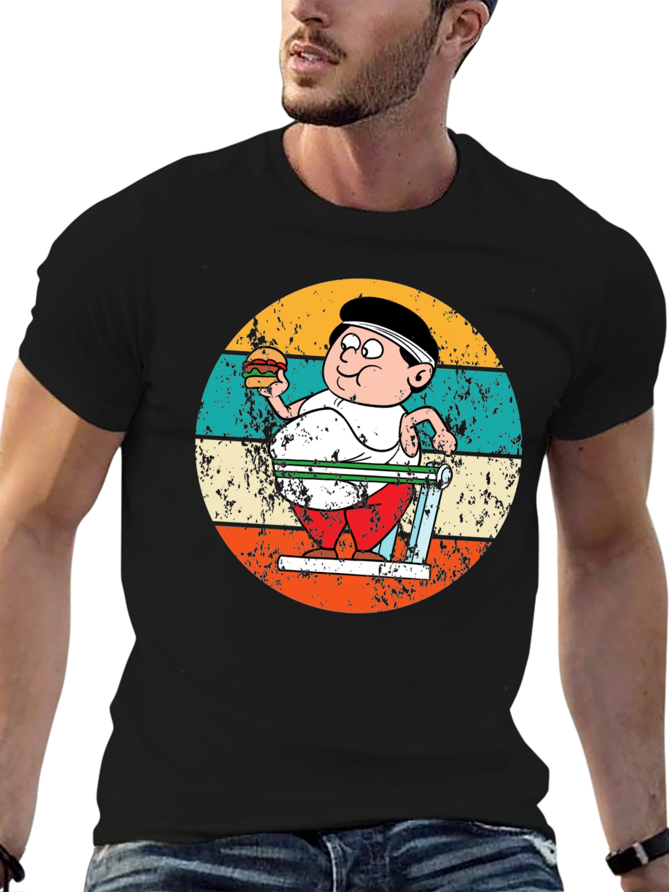 Retro Cartoon Workout T-Shirt