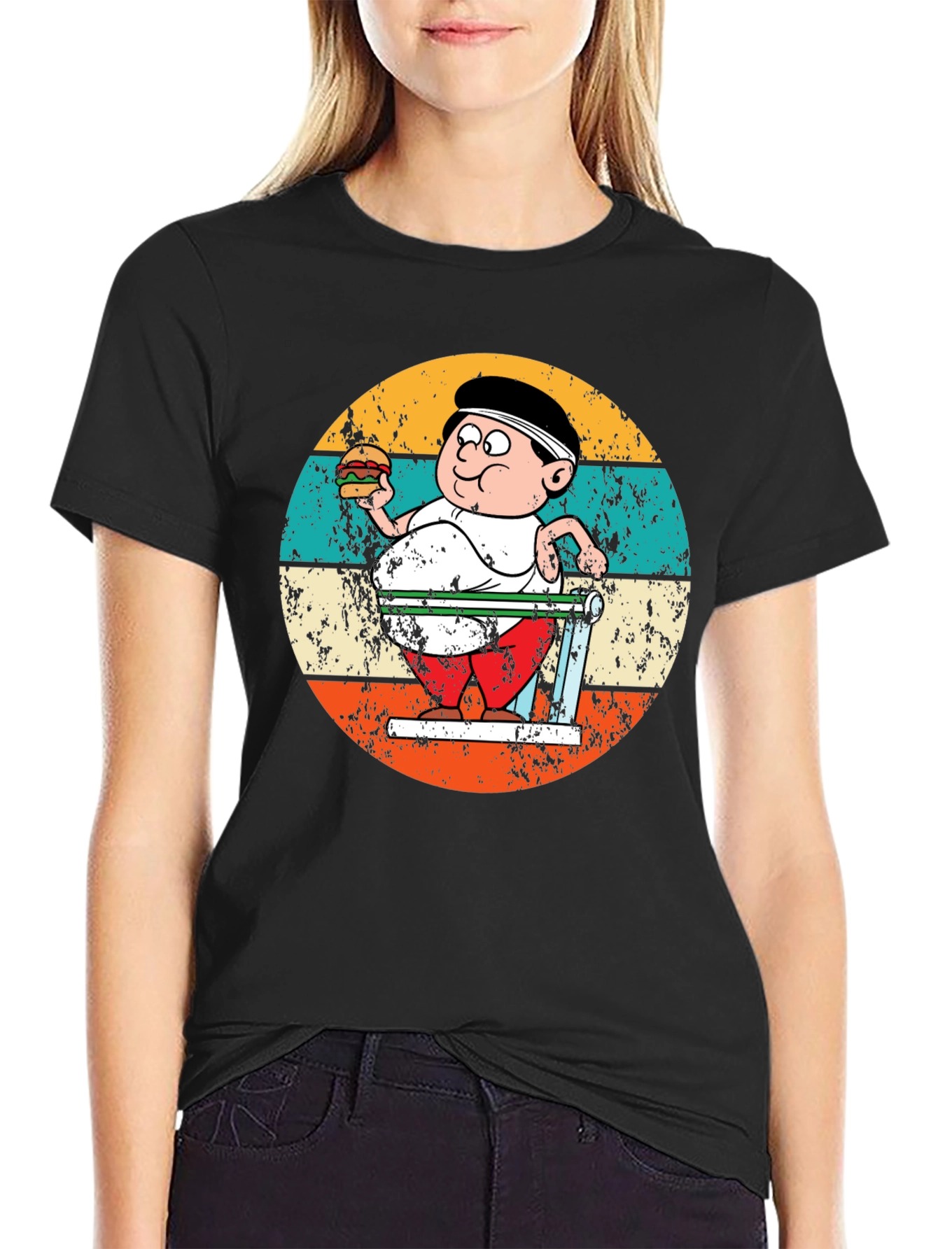 Retro Cartoon Workout T-Shirt