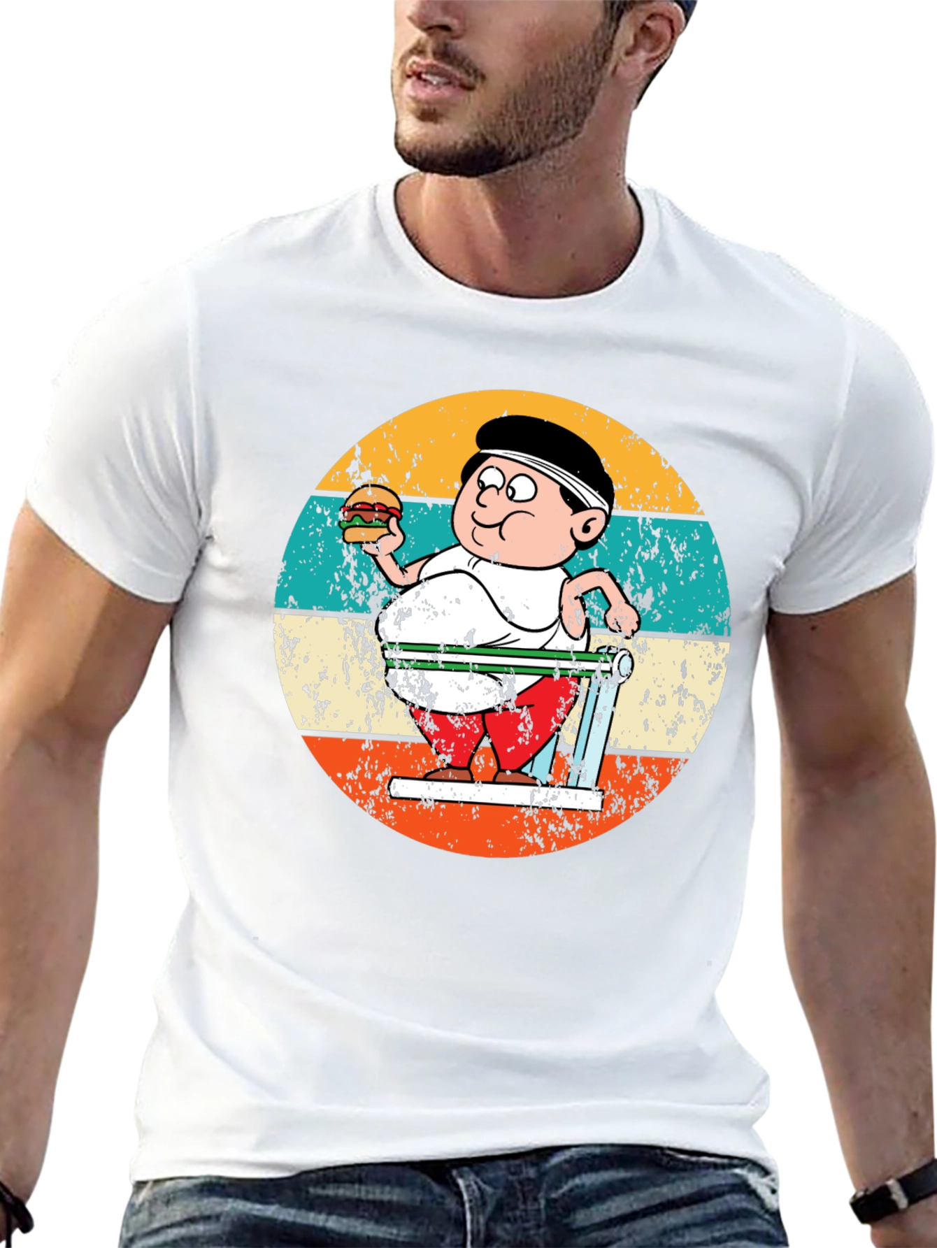Retro Cartoon Workout T-Shirt