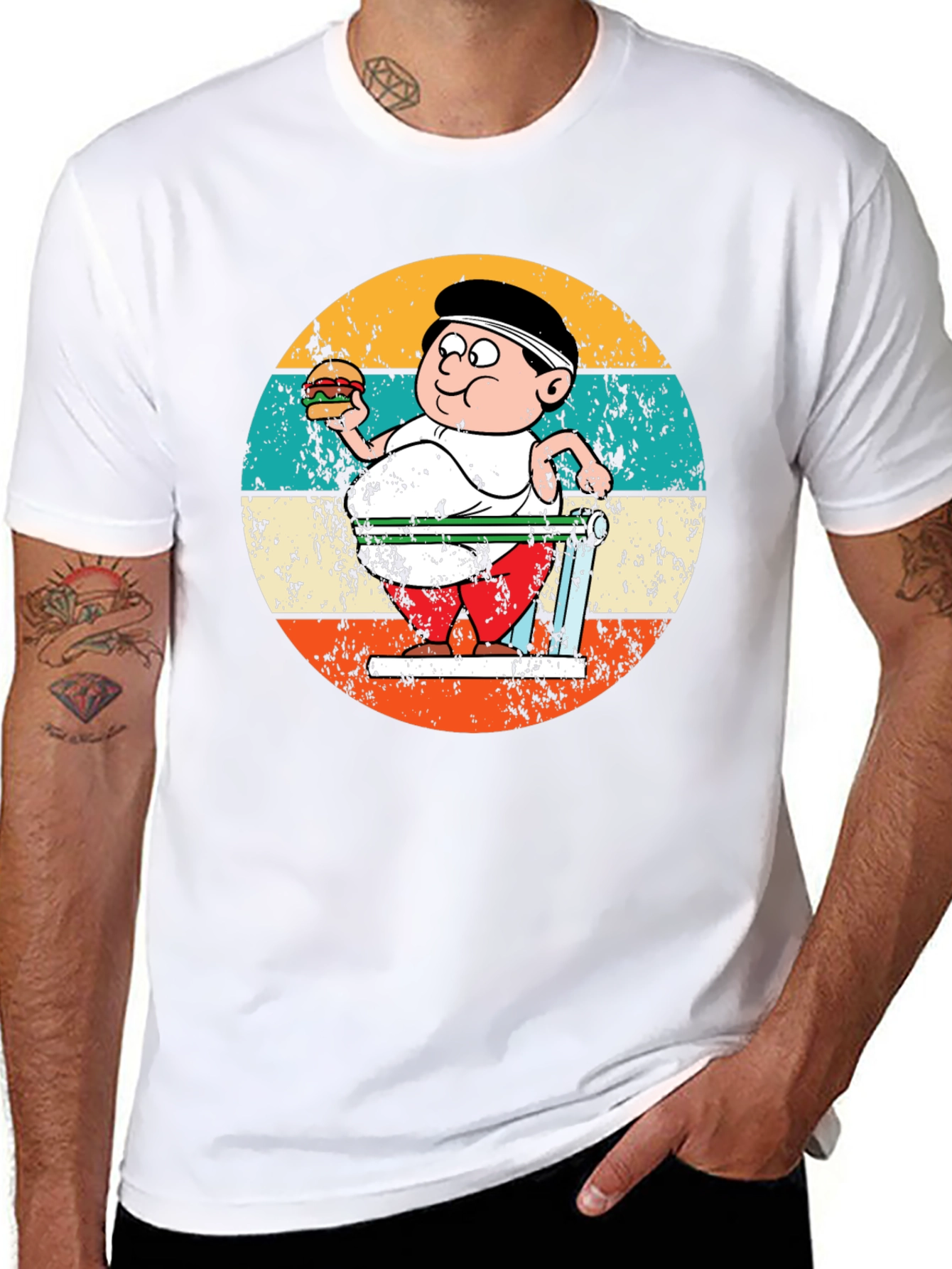 Retro Cartoon Workout T-Shirt