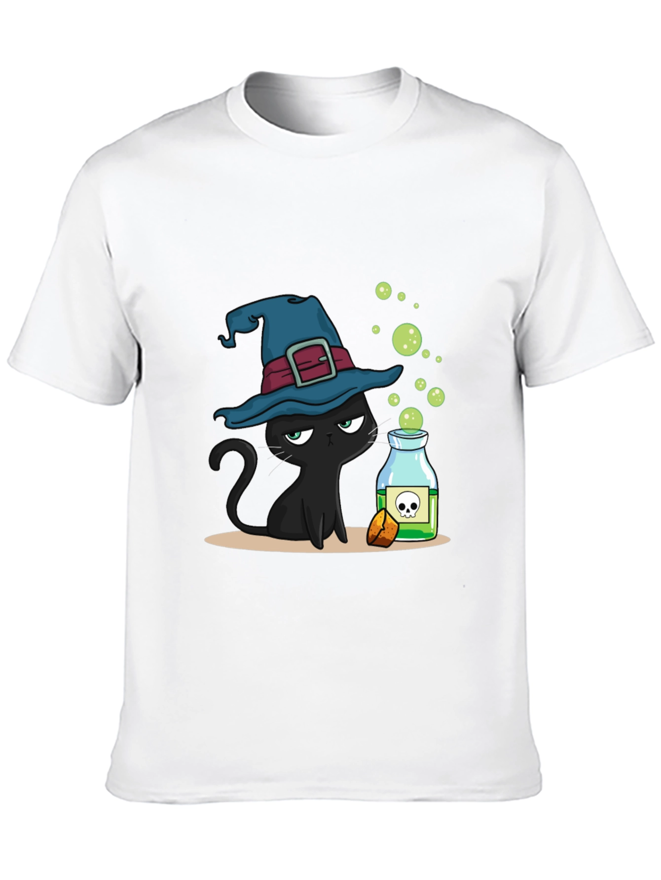 Witch Cat Potion Graphic T-Shirt
