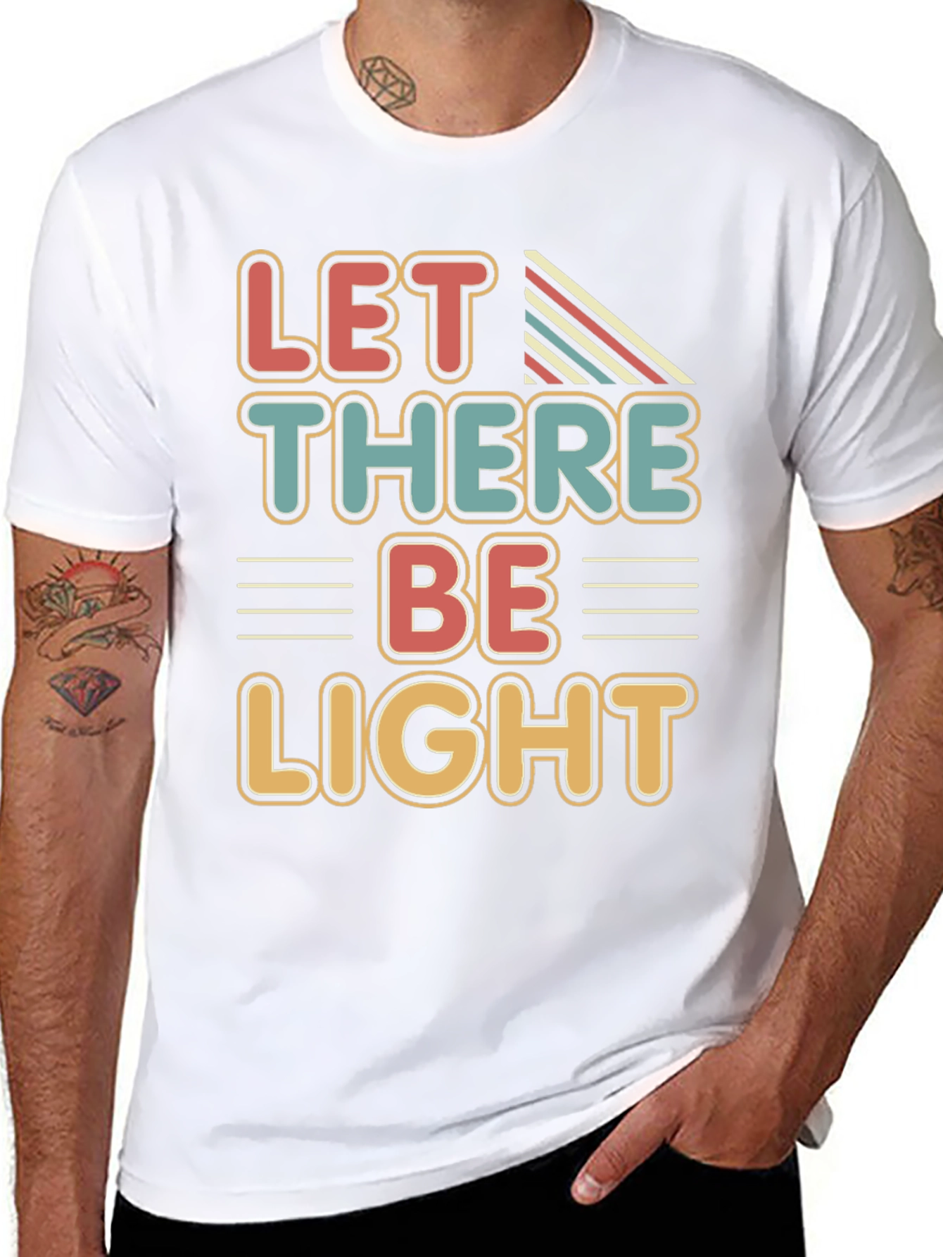 Retro Let There Be Light Graphic Tee