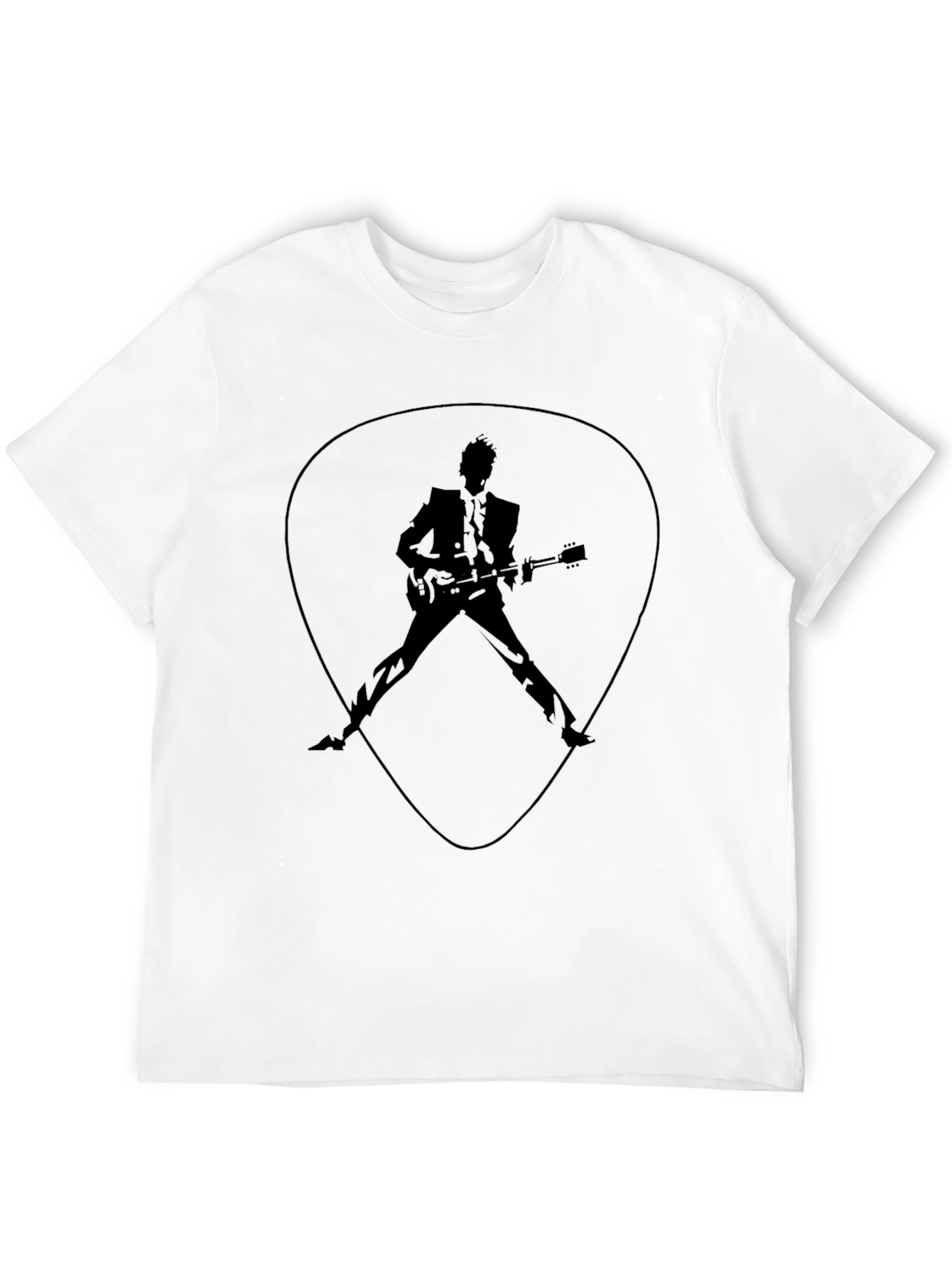 Guitar Man Graphic Tee - Rock and Roll Style