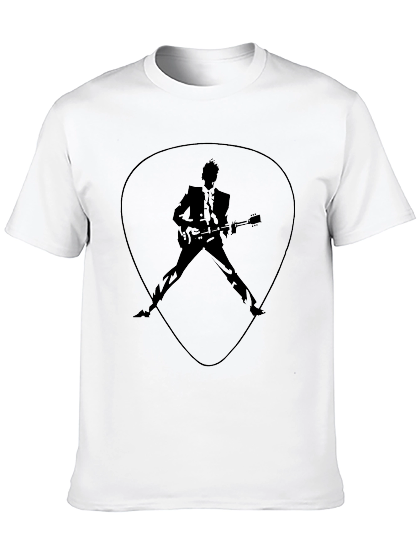 Guitar Man Graphic Tee - Rock and Roll Style