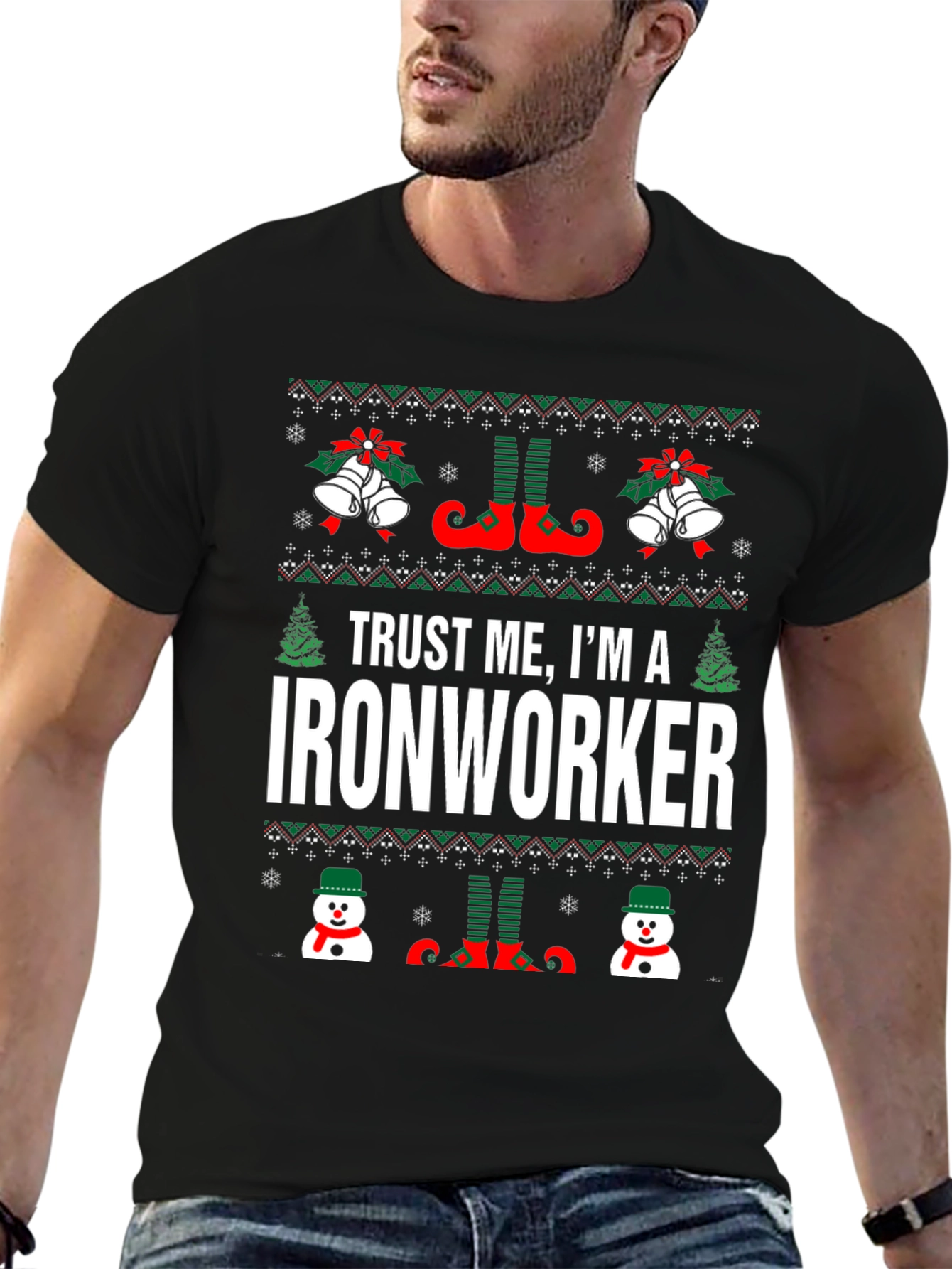 Trust Me Im an Ironworker Christmas T-Shirt