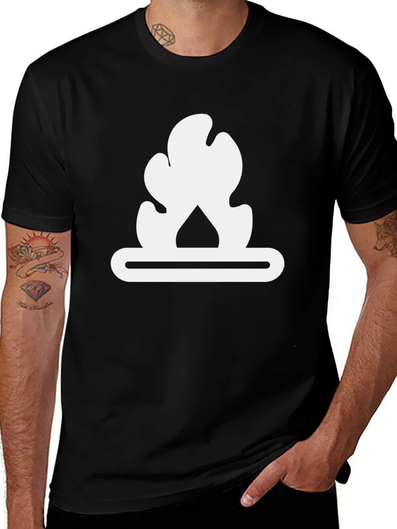 Campfire Graphic Tee - Soft Cotton Blend