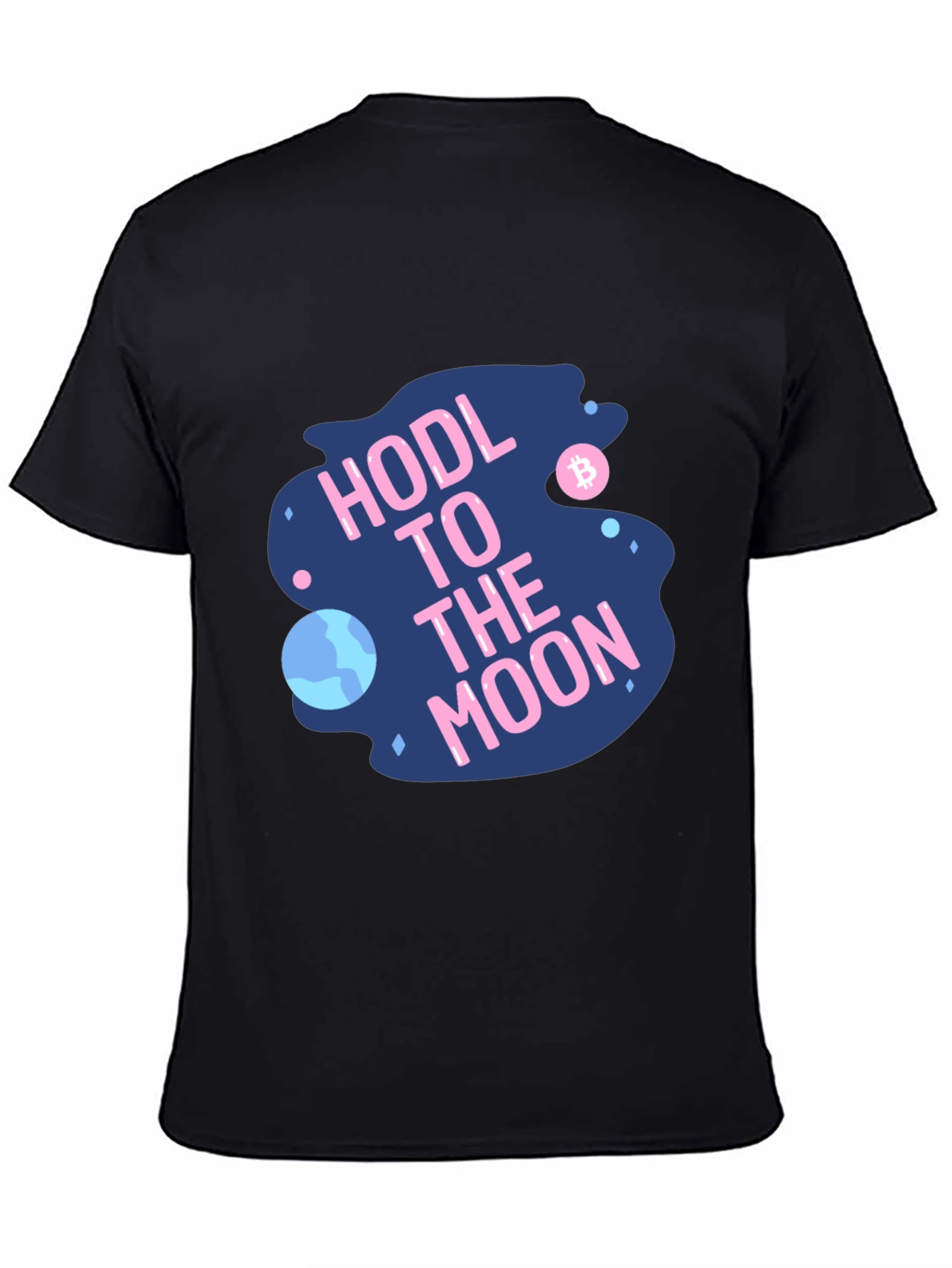 HODL to the Moon Black Graphic Tee