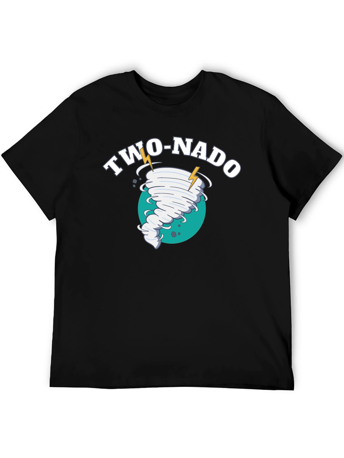Two-Nado Black Graphic T-Shirt