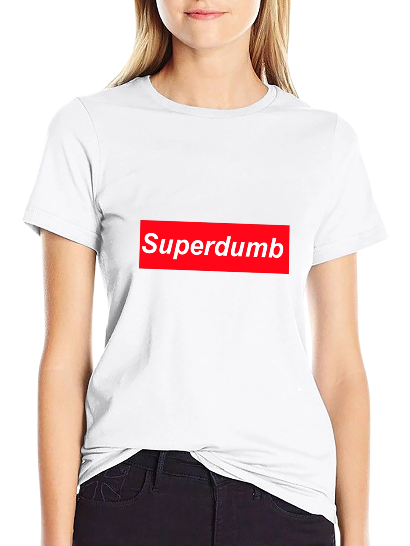 Superdumb Box Logo T-Shirt - Black Graphic Tee