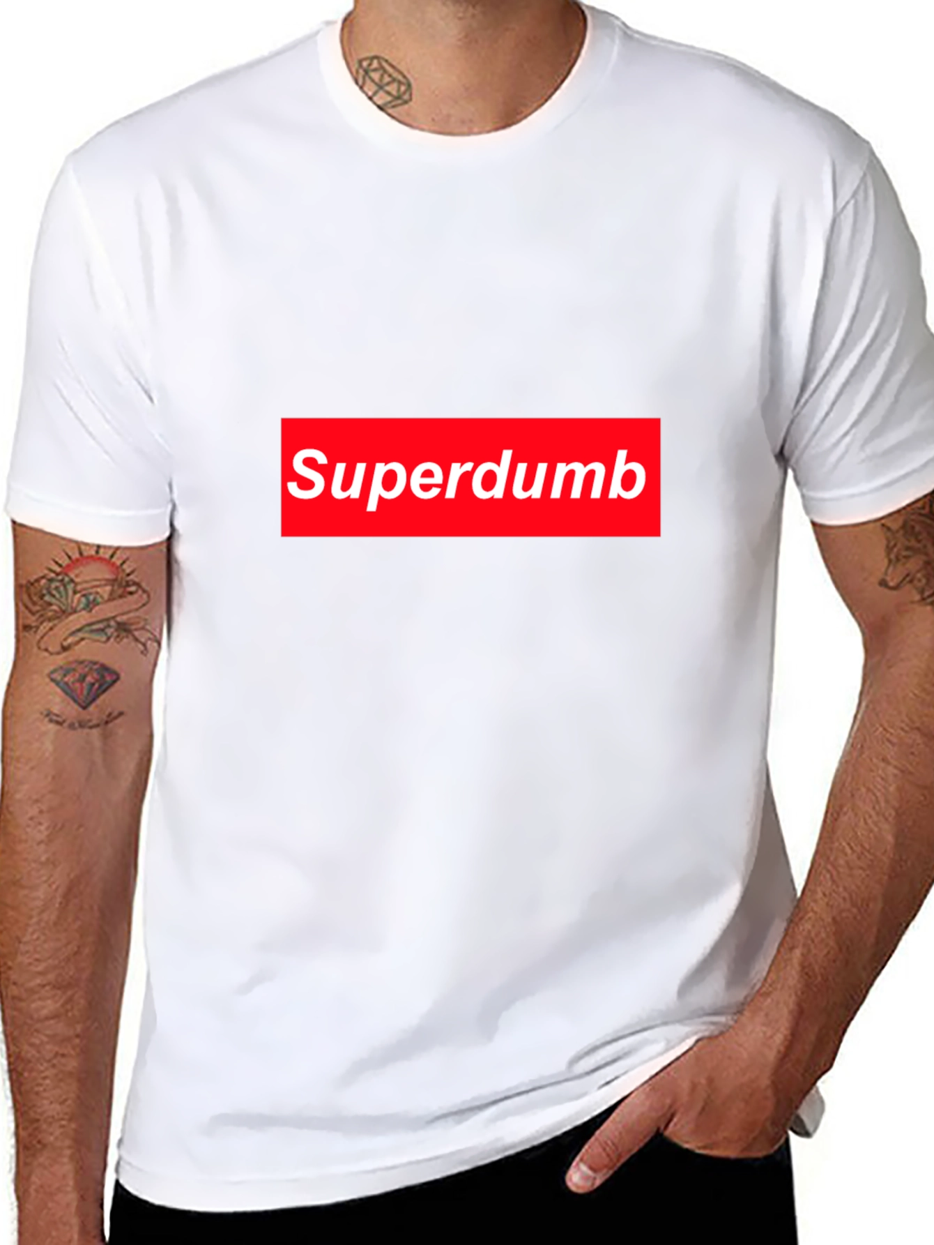 Superdumb Box Logo T-Shirt - Black Graphic Tee