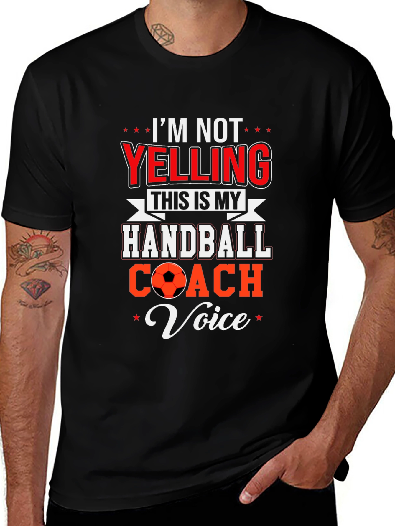 Handball Coach T-Shirt - Funny Coach Voice Tee