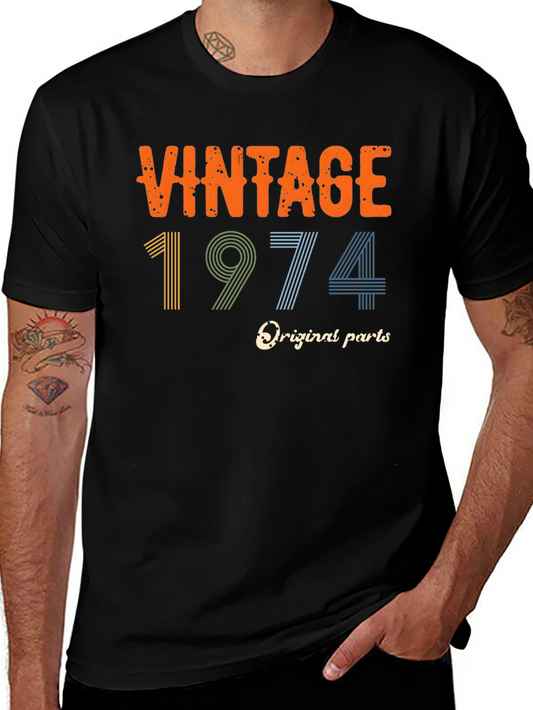Vintage 1974 Original Parts Black T-Shirt