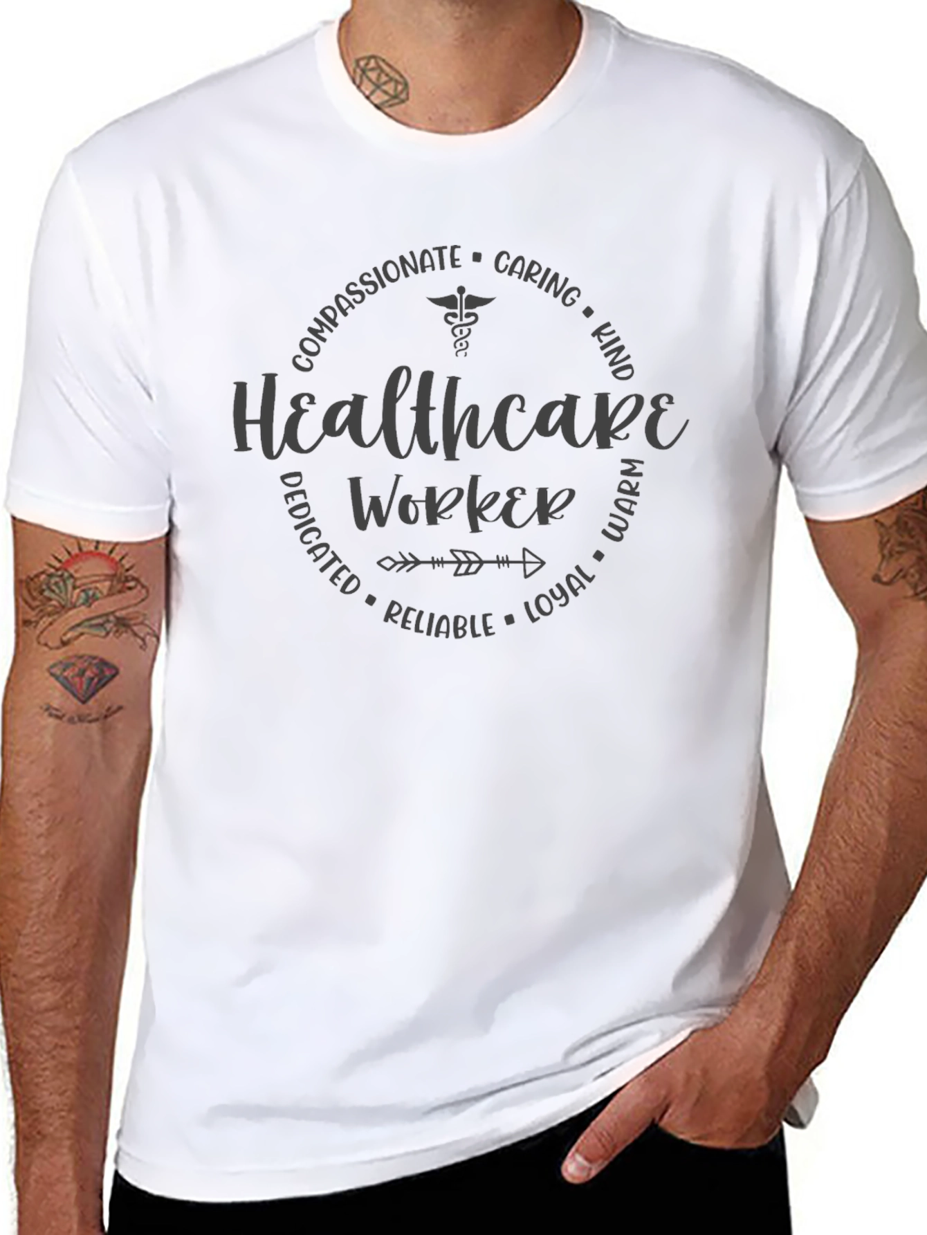 Healthcare Worker Compassionate Graphic Tee