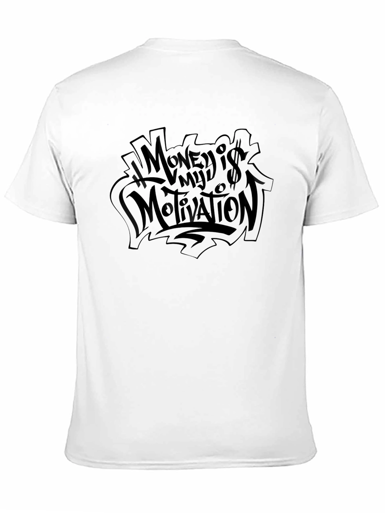 Money is My Motivation Black Graphic Tee