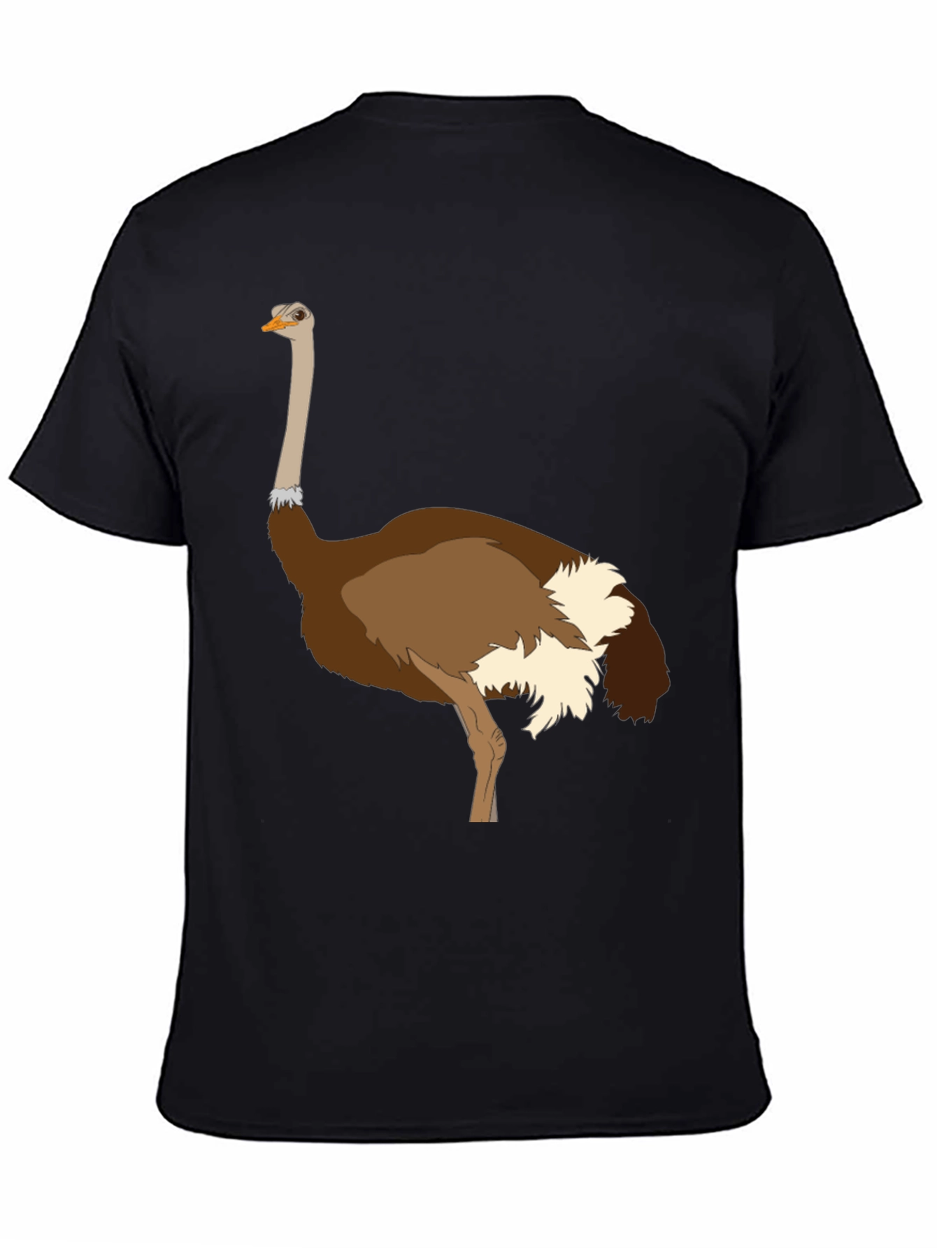 Ostrich Graphic Tee - Unique Bird Design