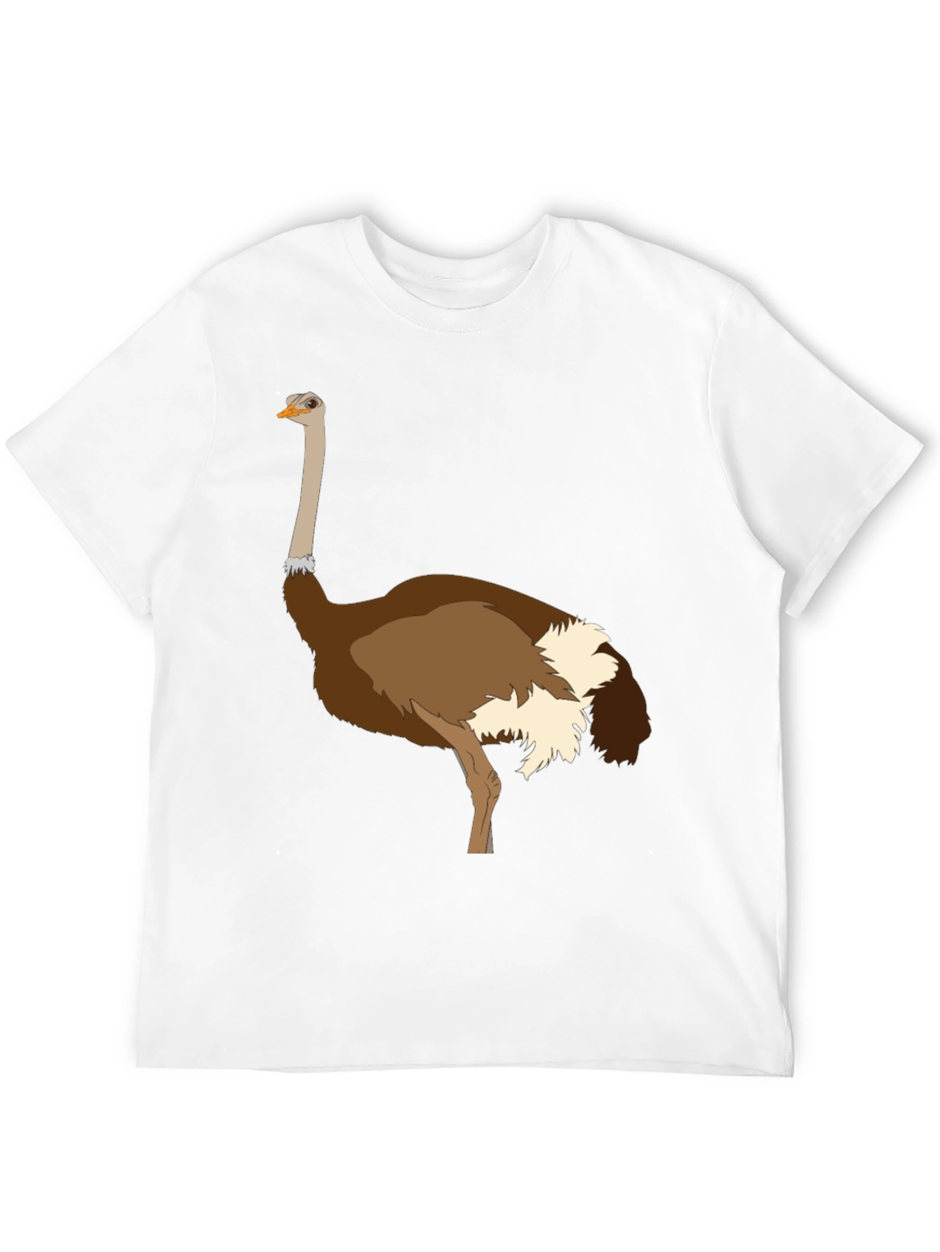 Ostrich Graphic Tee - Unique Bird Design