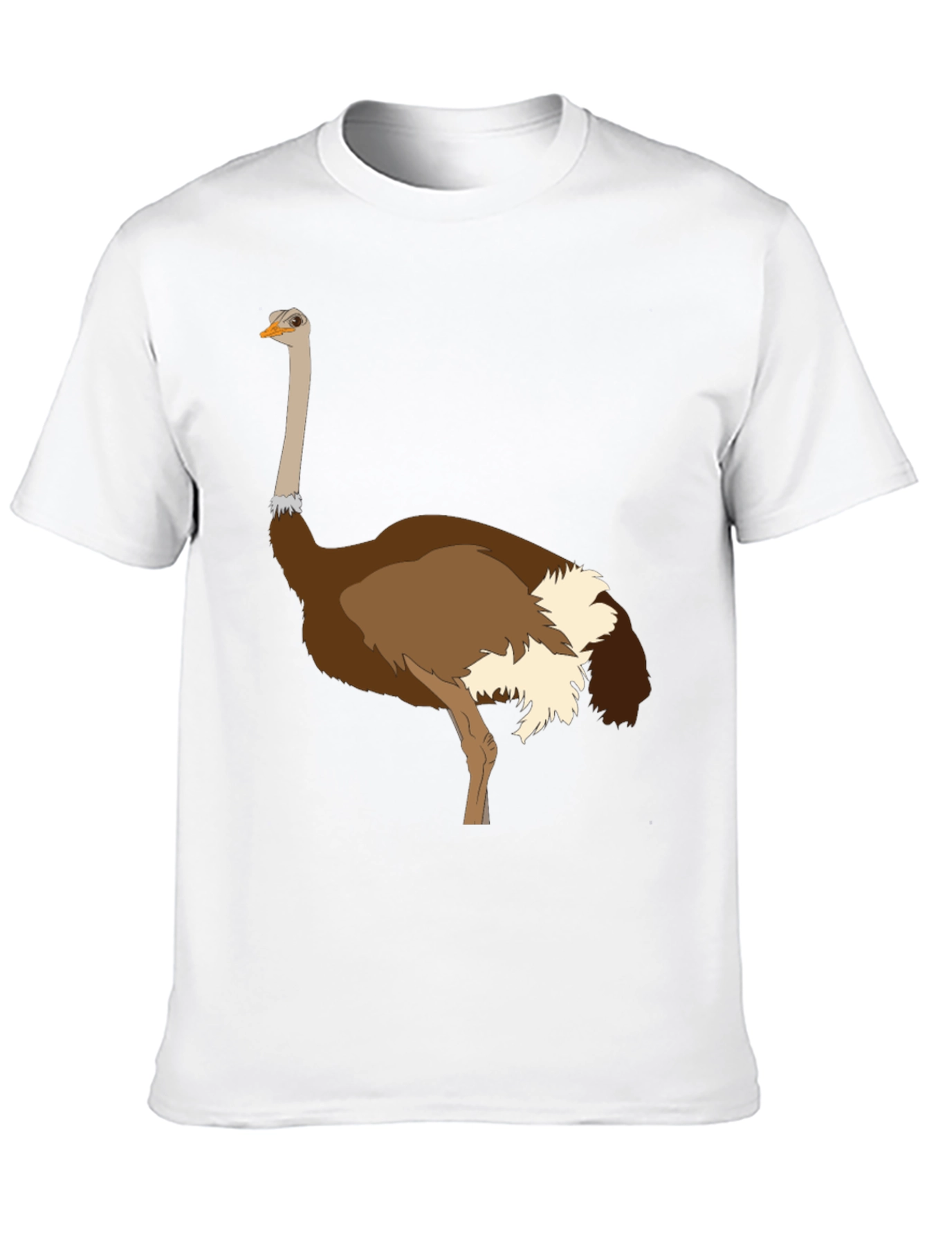 Ostrich Graphic Tee - Unique Bird Design