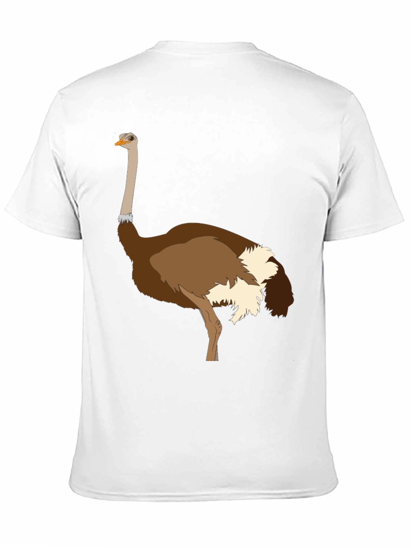 Ostrich Graphic Tee - Unique Bird Design